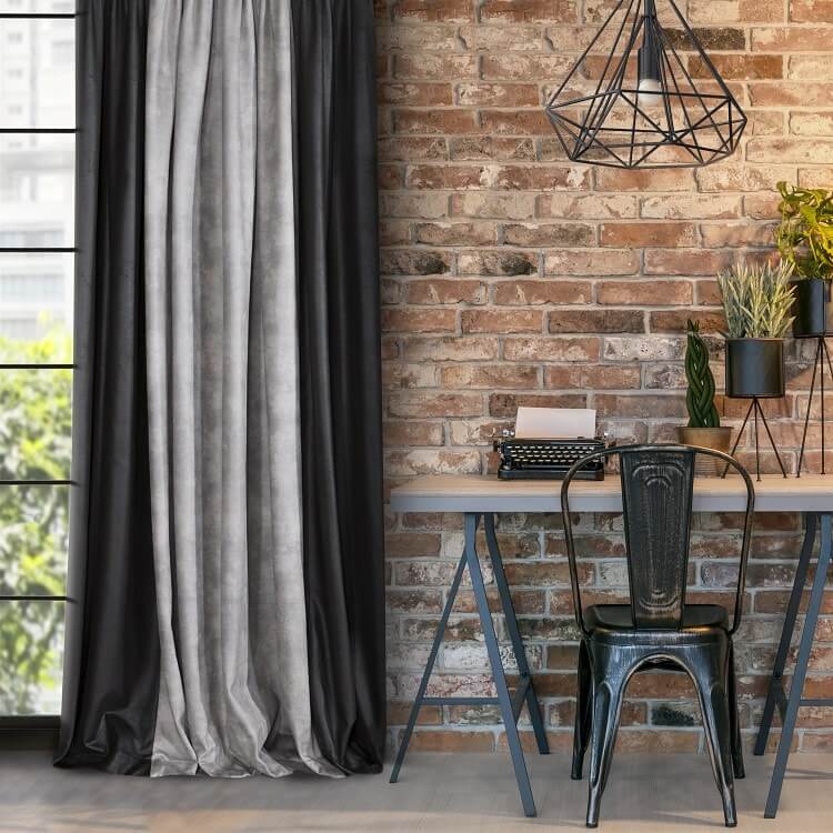 gruba zasłona eurofirany