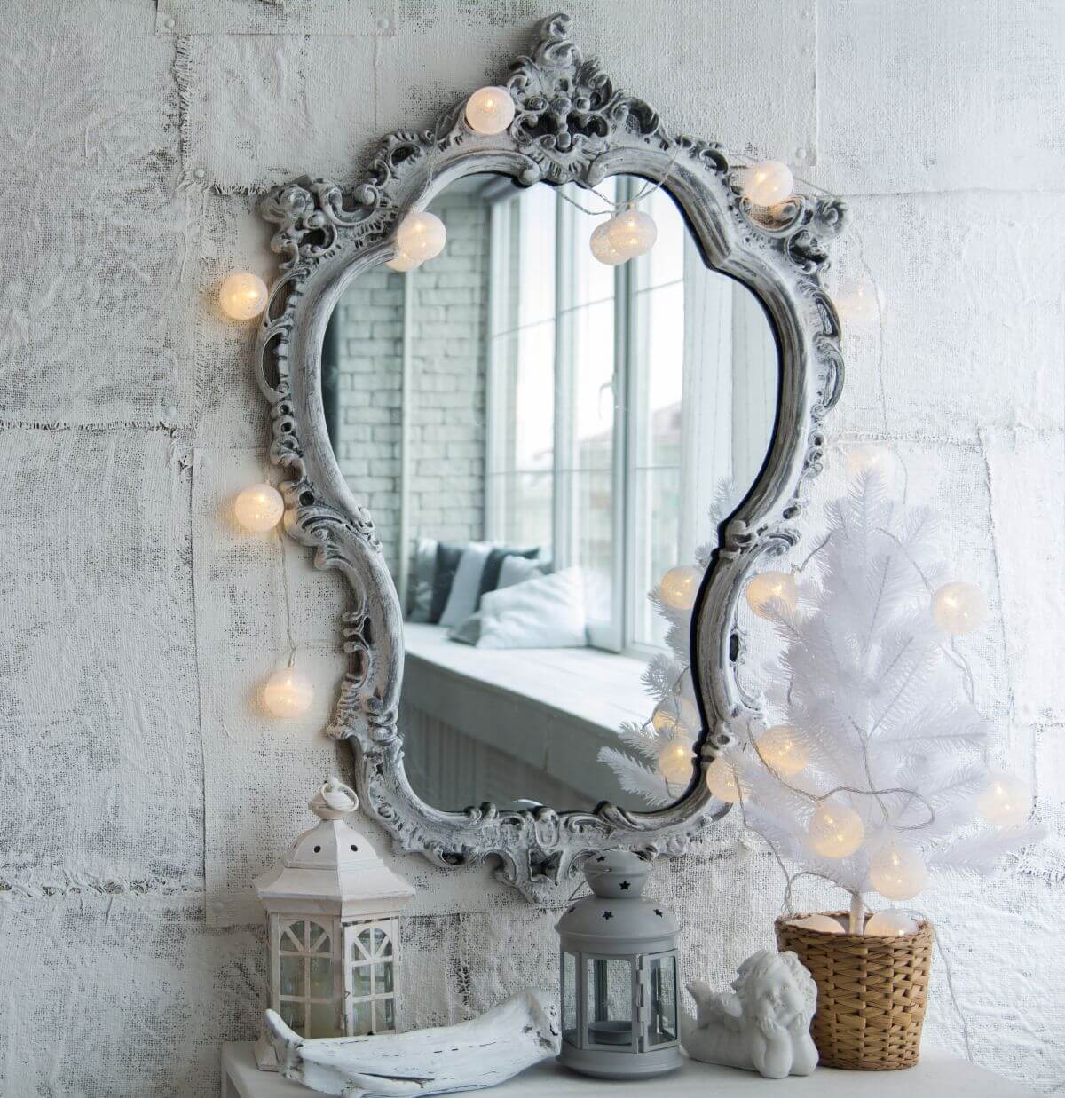 jak udekorować lustro eurofirany