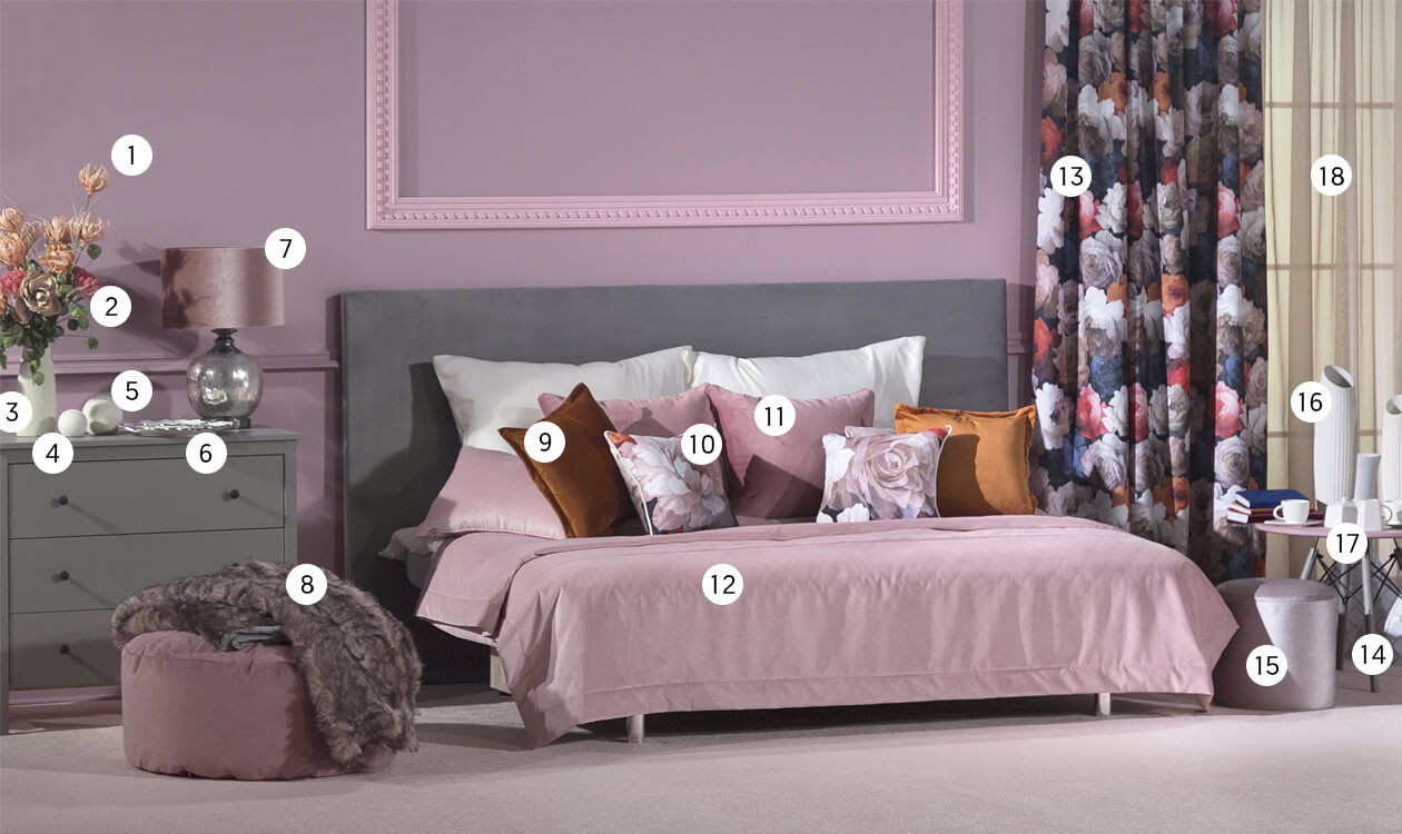 Romantycznie w odcieniach różu eurofirany