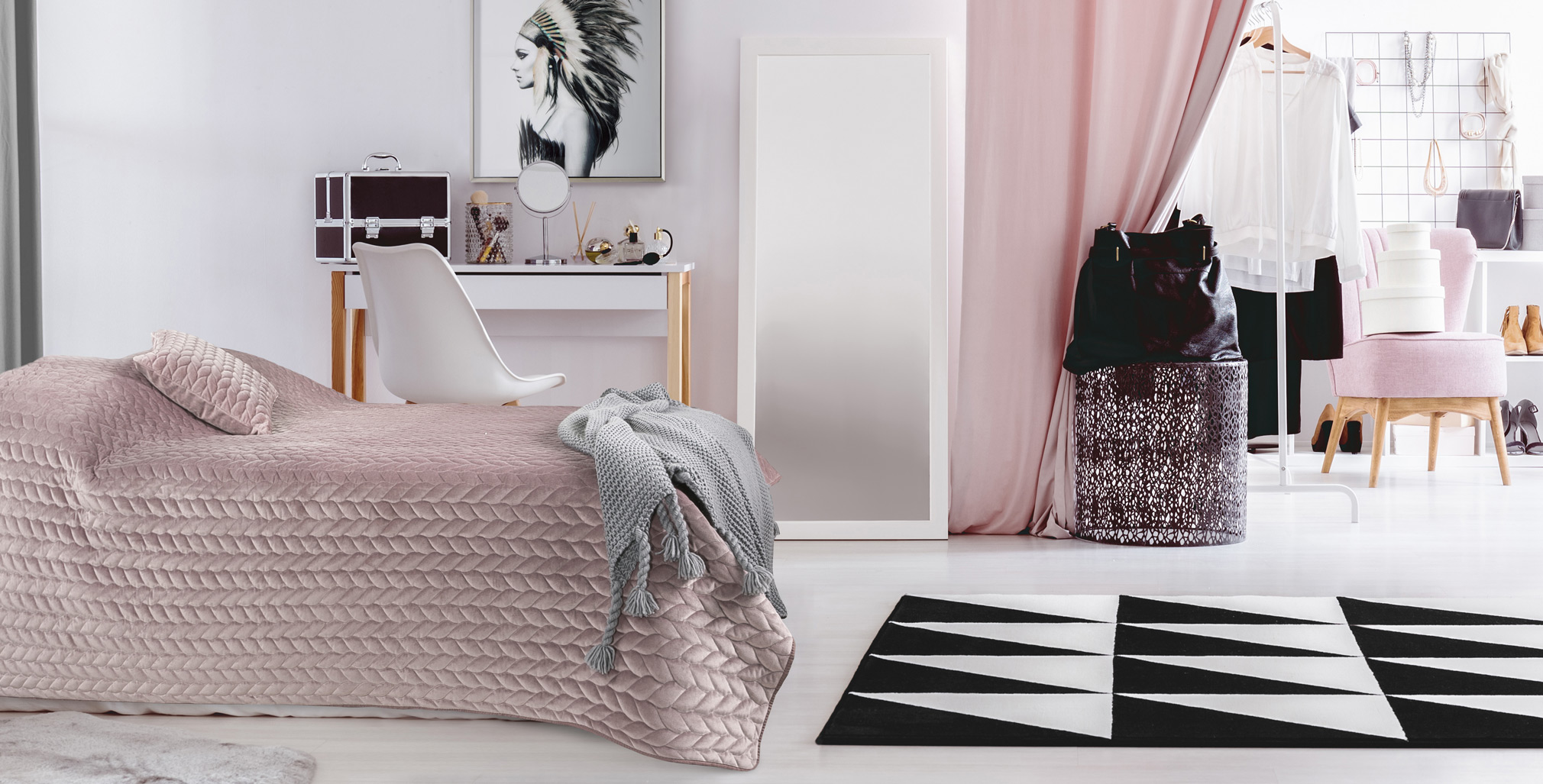 ścielenie łóżka eurofirany