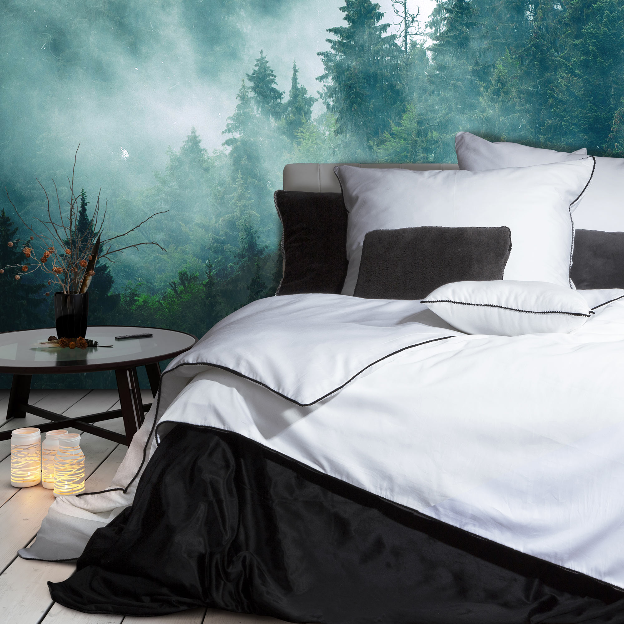 ścielenie łóżka eurofirany