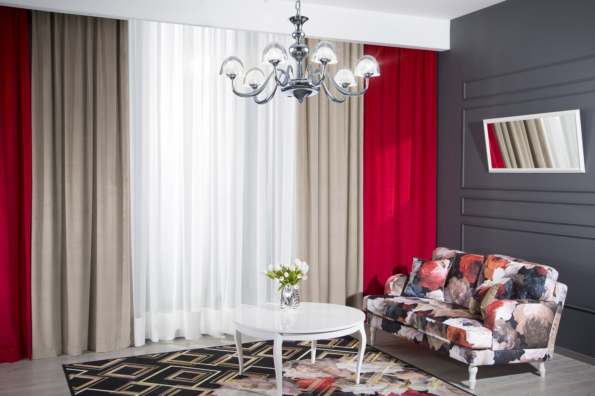 żółte dodatki do salonu eurofirany