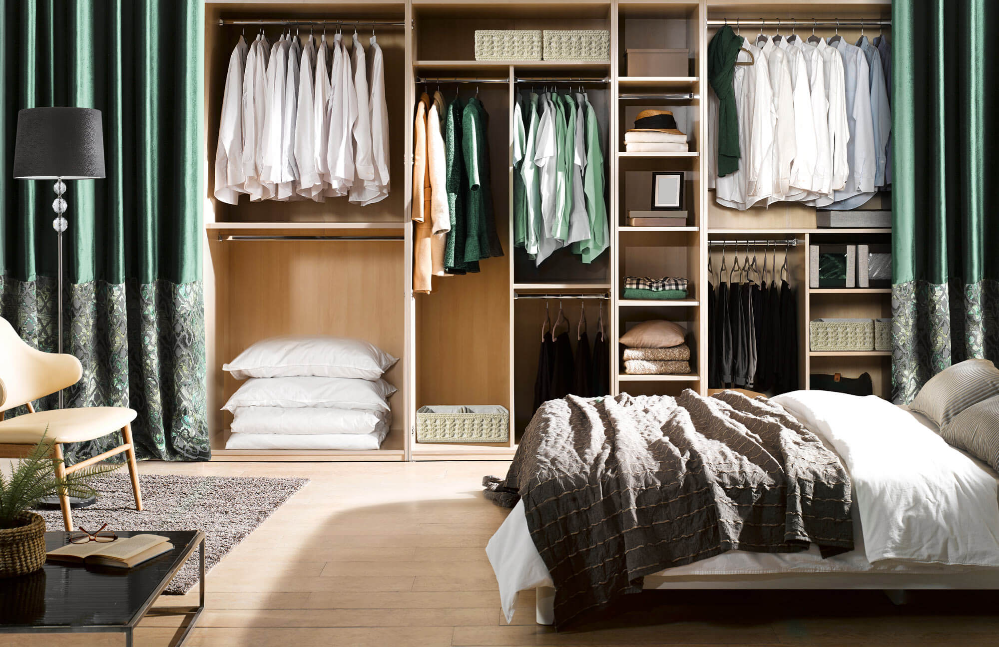 aranżacja garderoby eurofirany