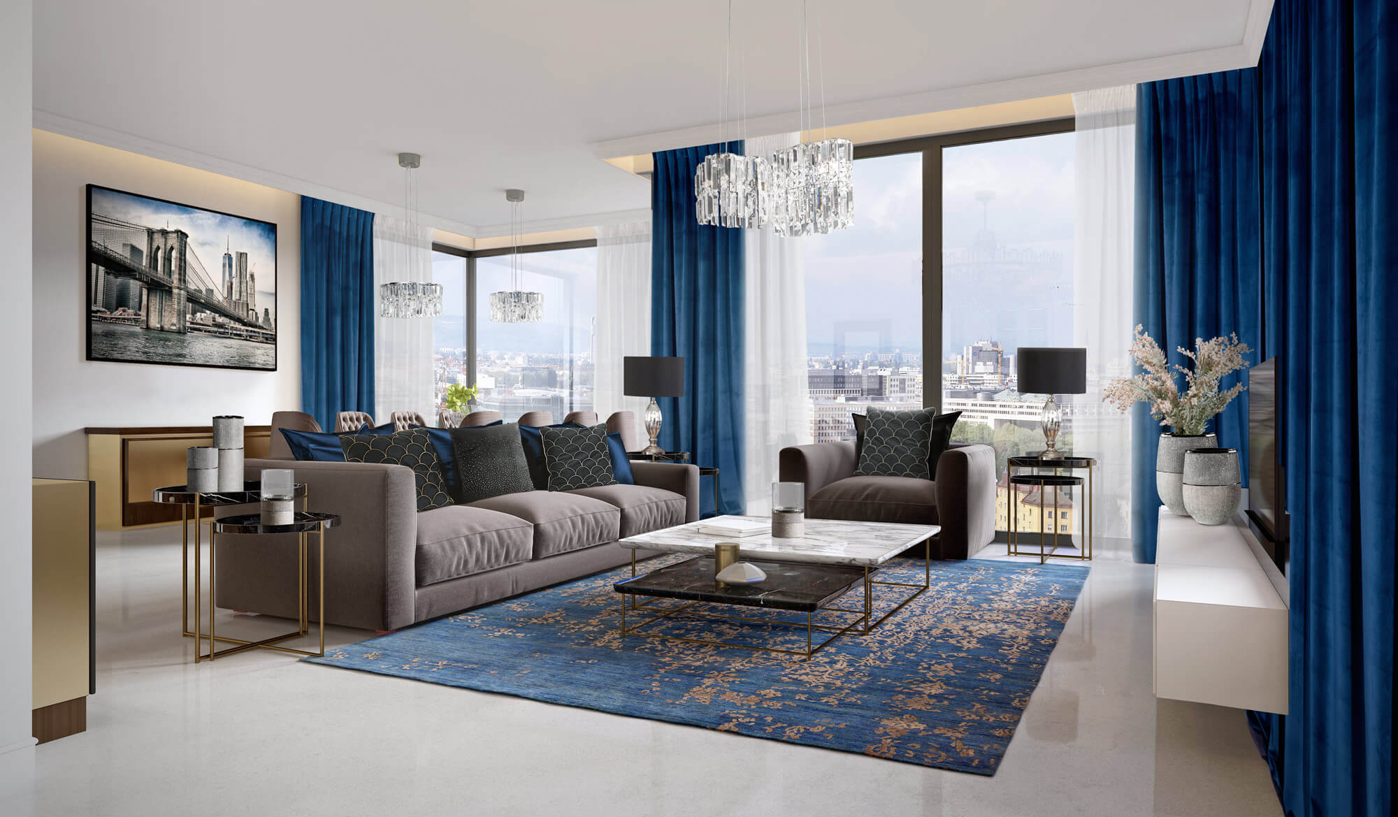 salon w stylu nowojorskim eurofirany.com.pl