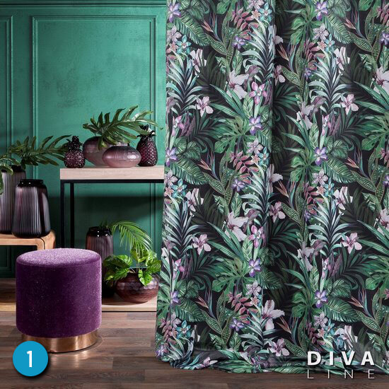 salon w stylu botanica