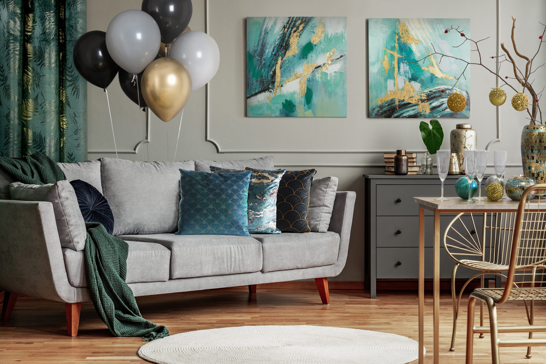 jak udekorować dom na sylwestra