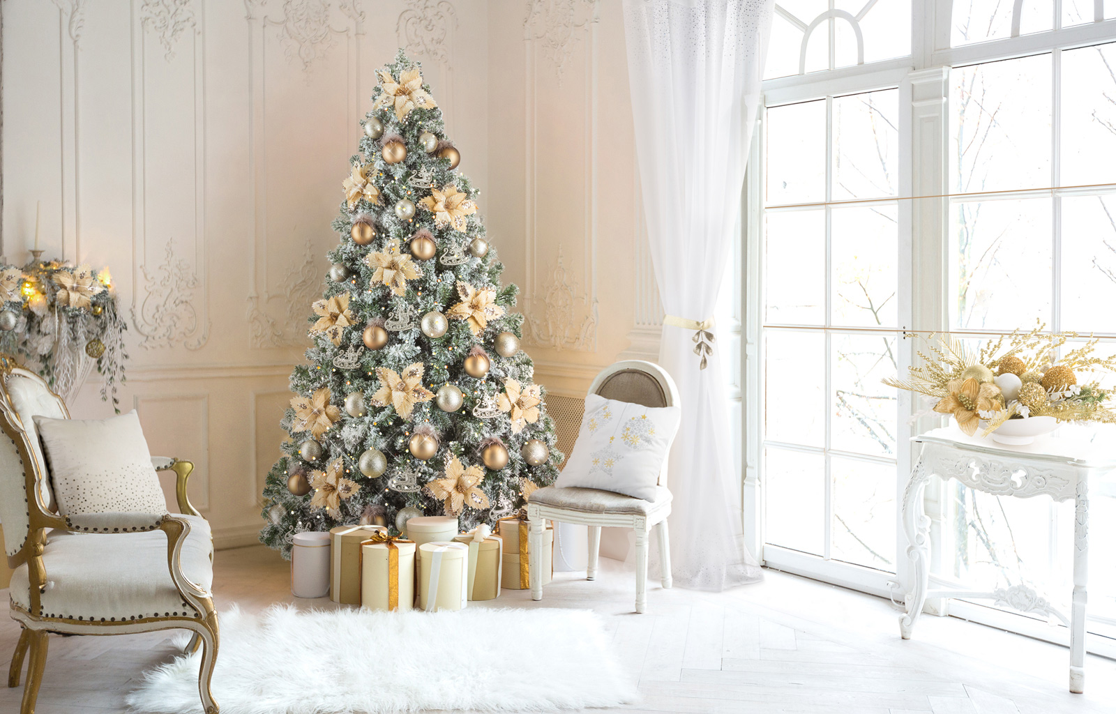 świąteczna dekoracja okna