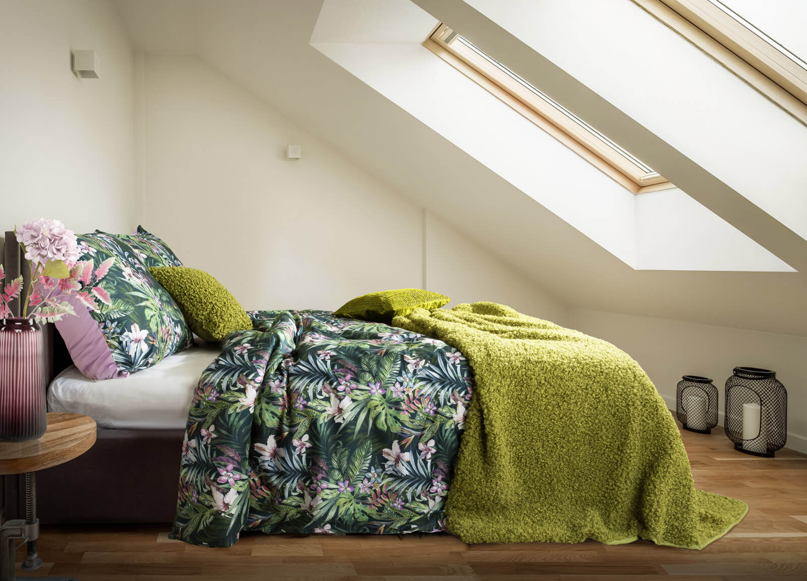 jak urządzić sypialnię ze skosami