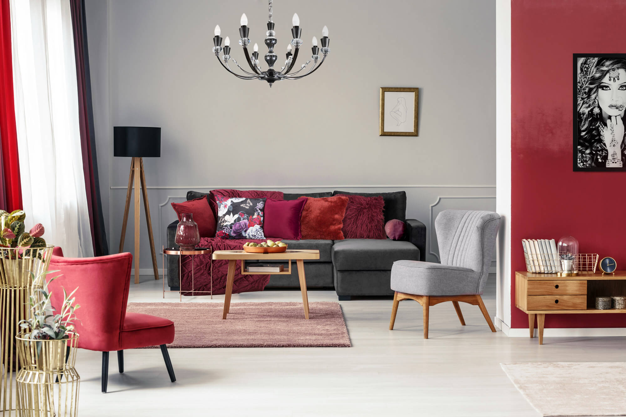 jaki kolor pasuje do czerwonego