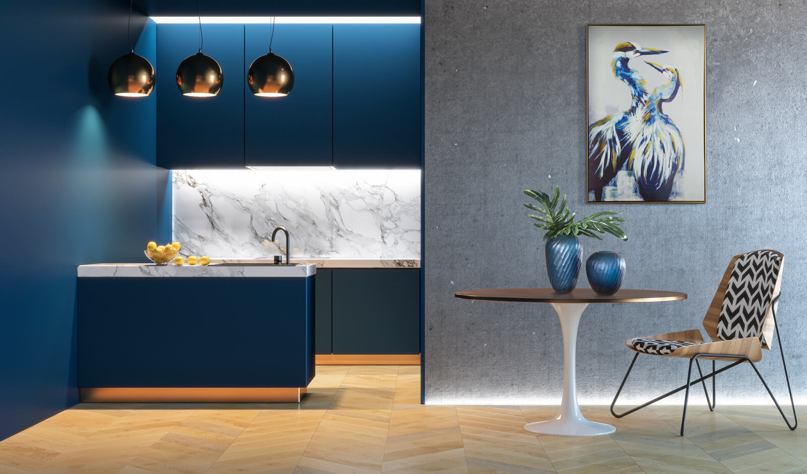 kolory ścian w kuchni