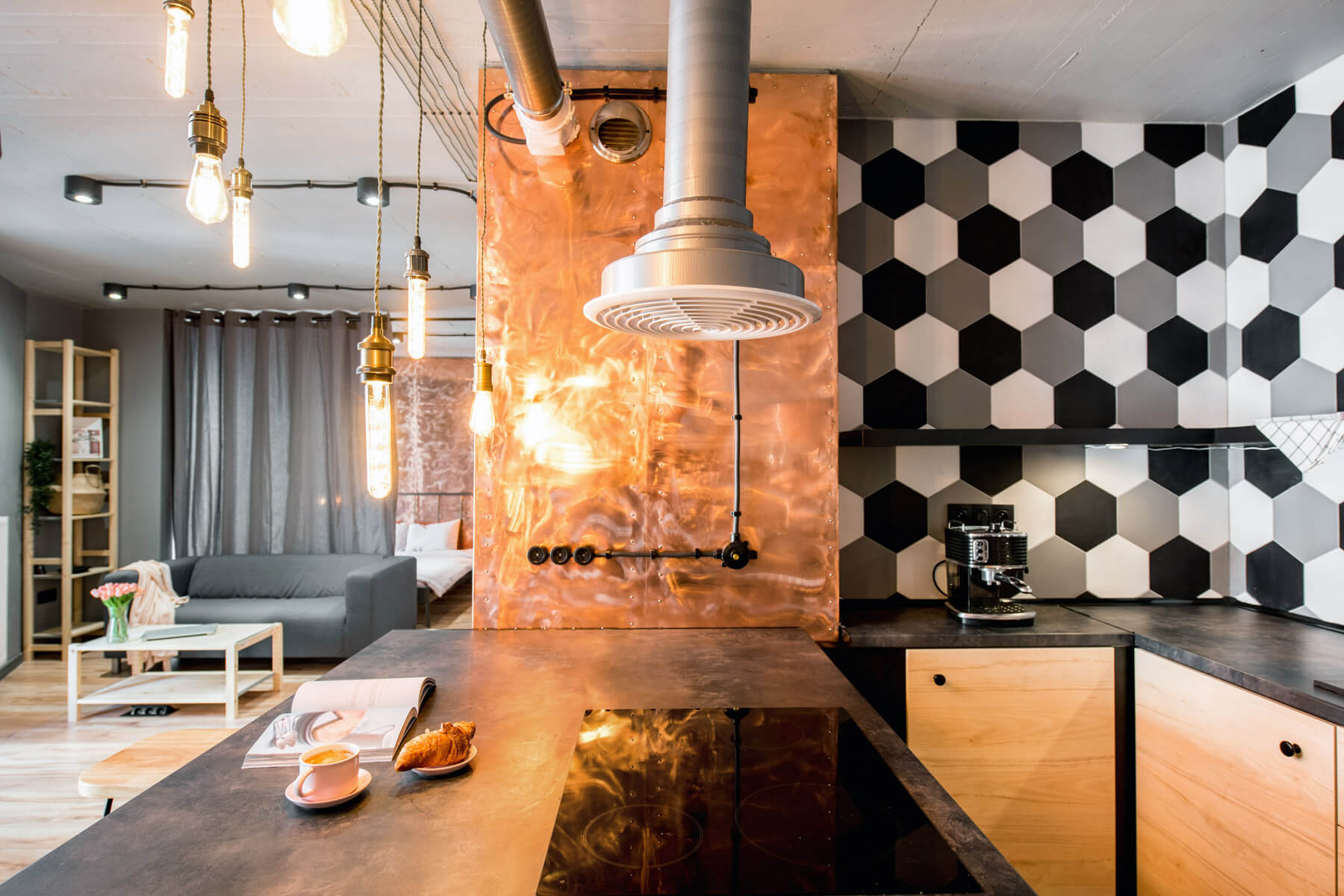 kuchnia w stylu industrialnych