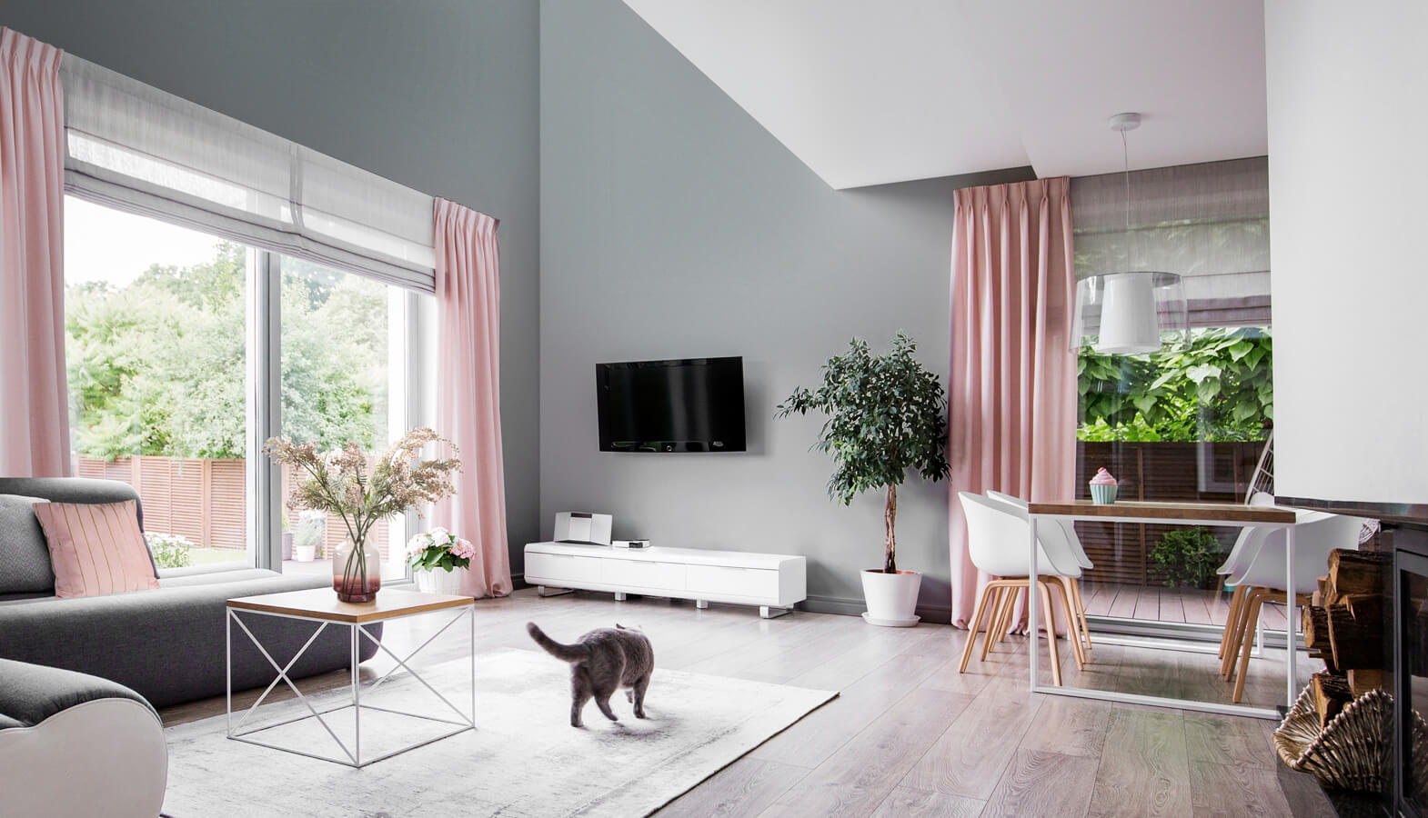 szary pokoj jakie zaslony