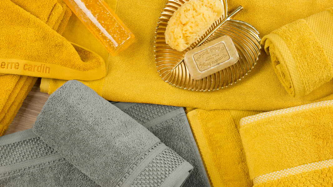 reczniki zolte i szare