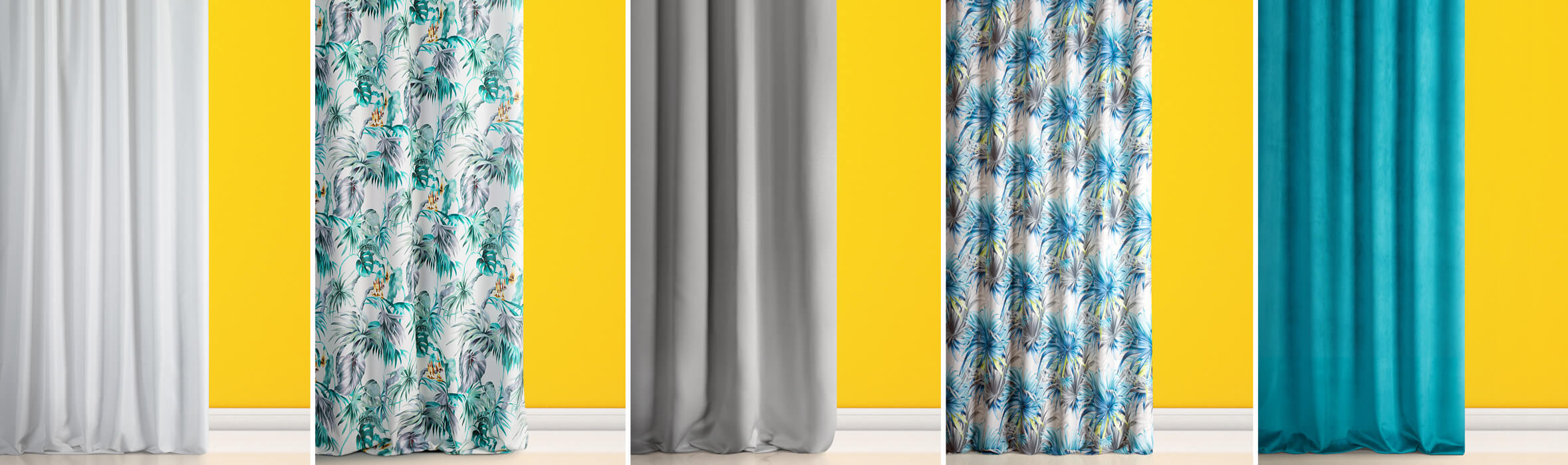 jak dobrać kolor zasłon do koloru ścian