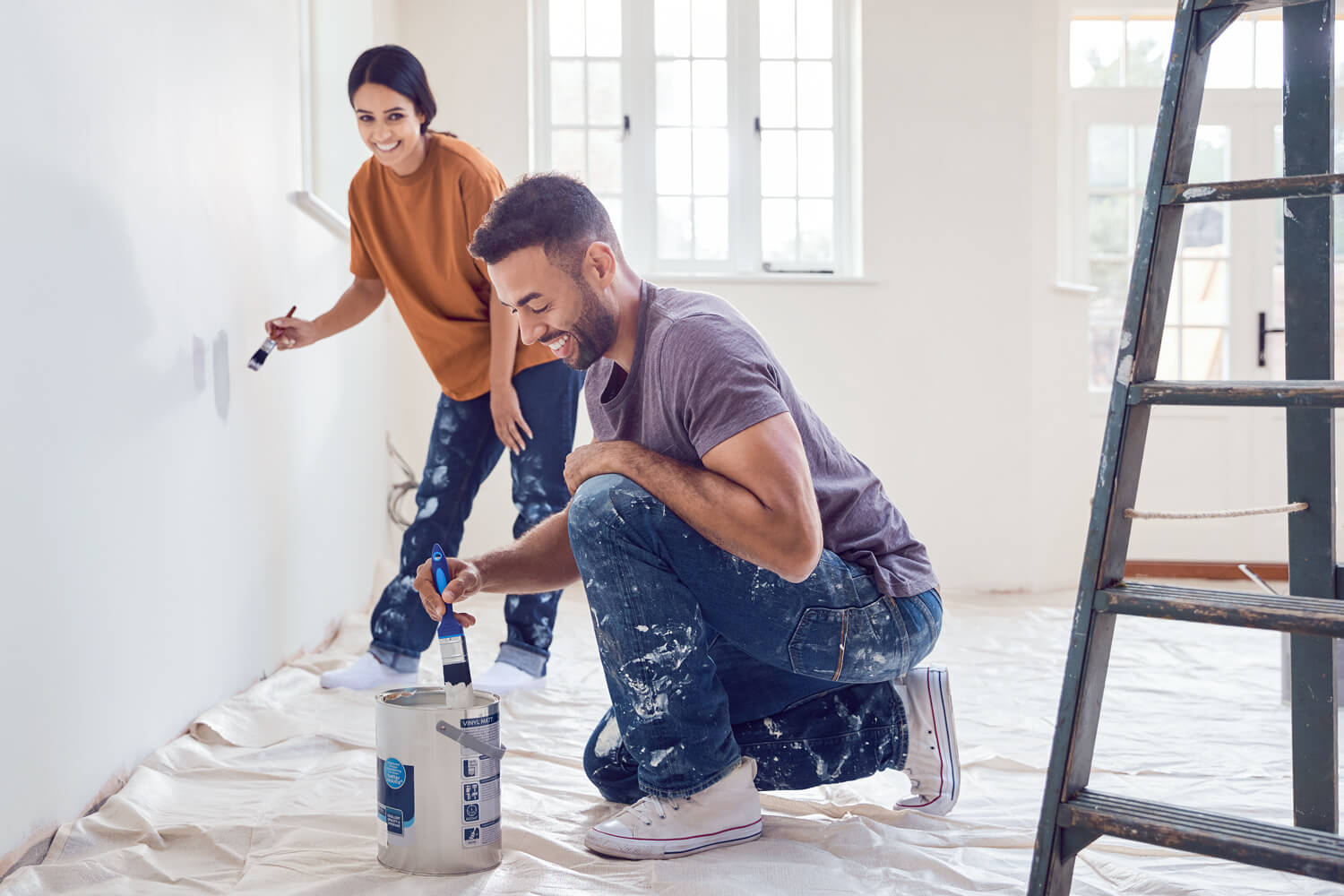 malowanie scian pedzlem