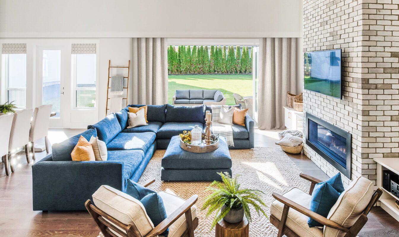 Dekoracyjne ściany w salonie