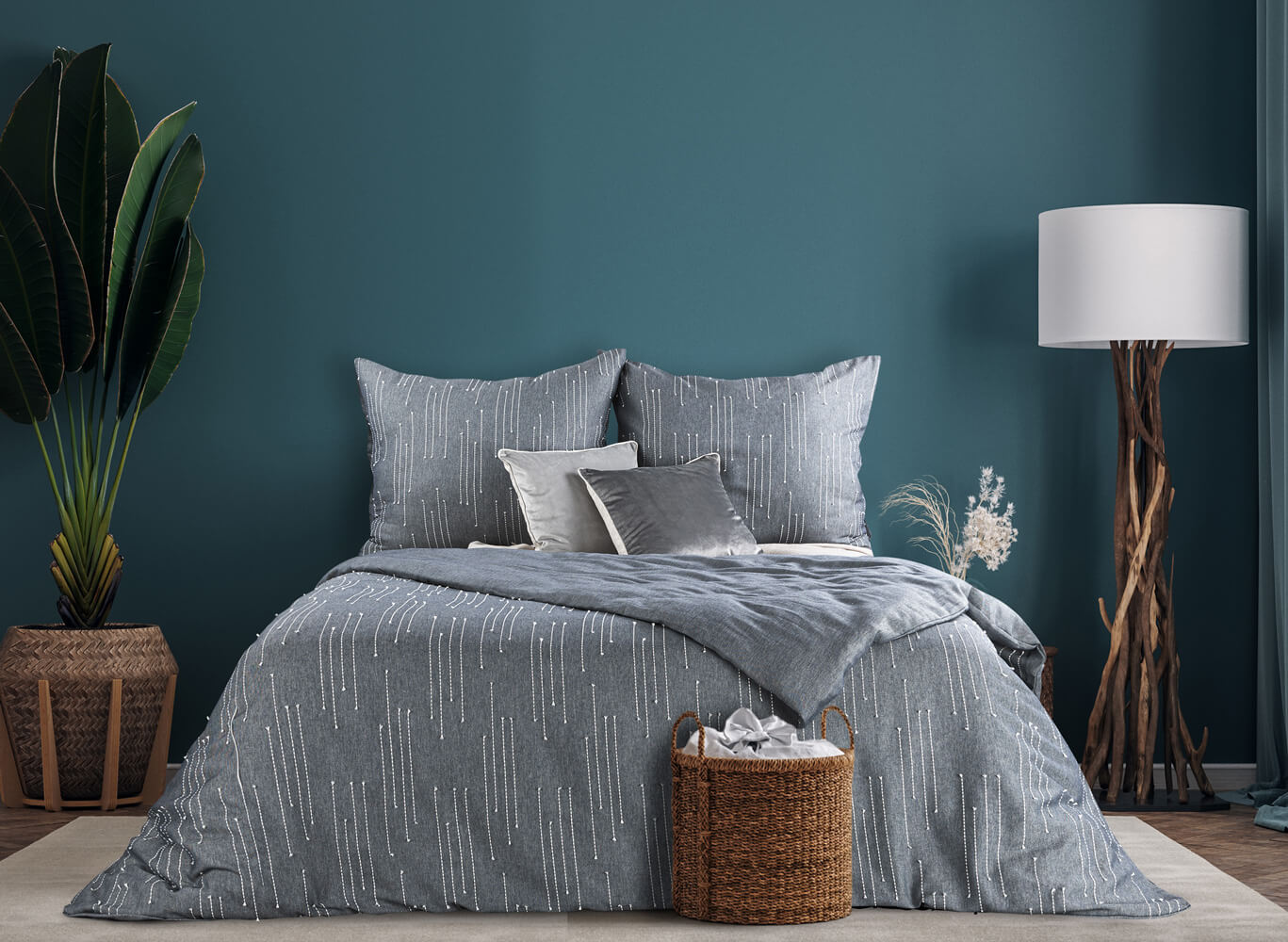 sypialnia w stylu śródziemnomorskim