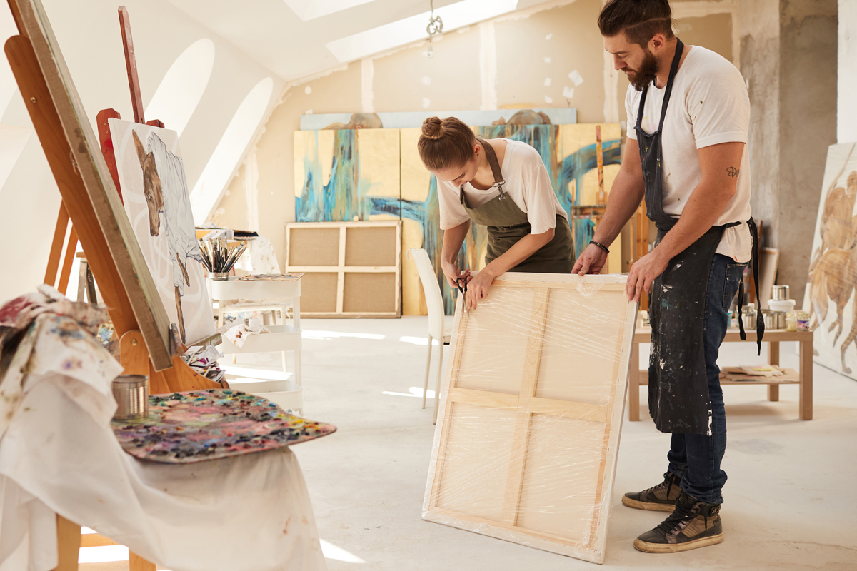 jak zapakować obraz na prezent