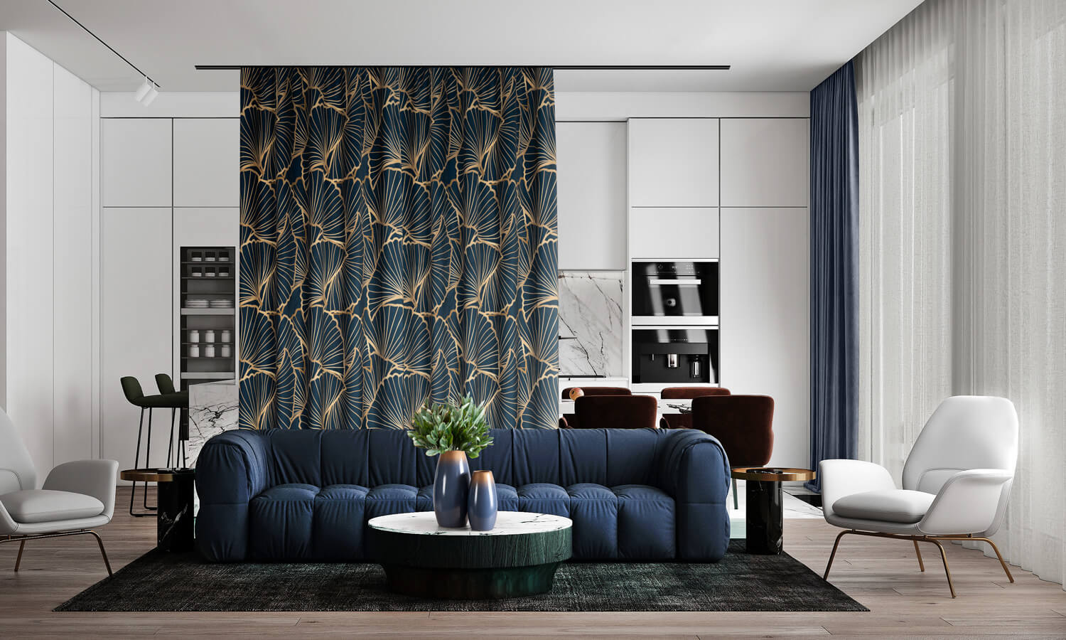 jak oddzielić kuchnię od salonu