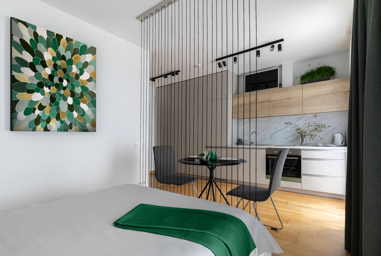 oddzielenie kuchni od salonu