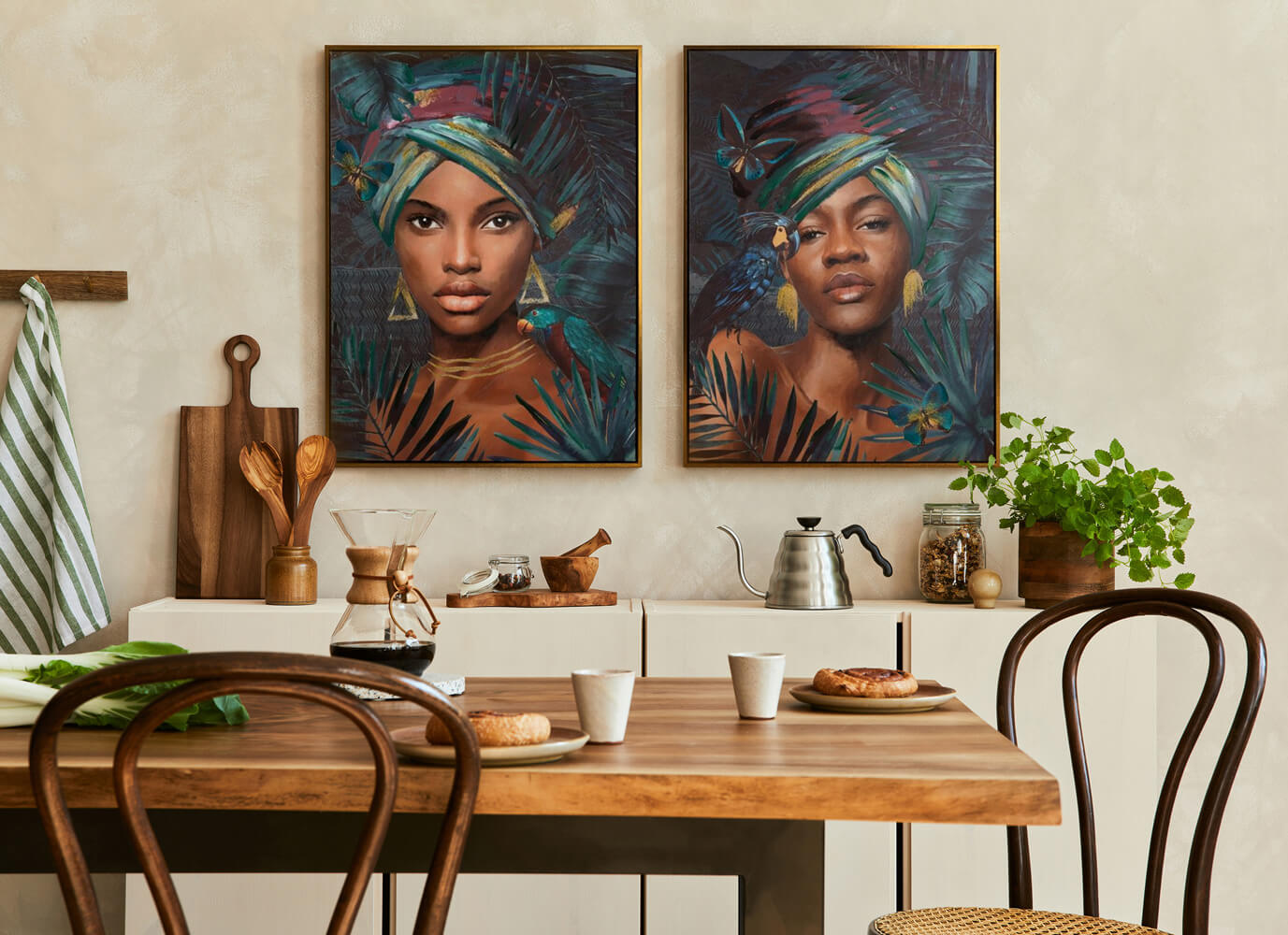 Co na pustą ścianę w kuchni