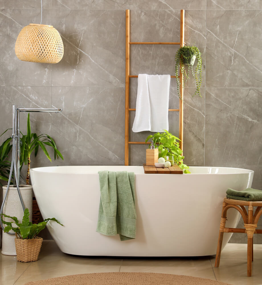 Zielona łazienka jakie dodatki