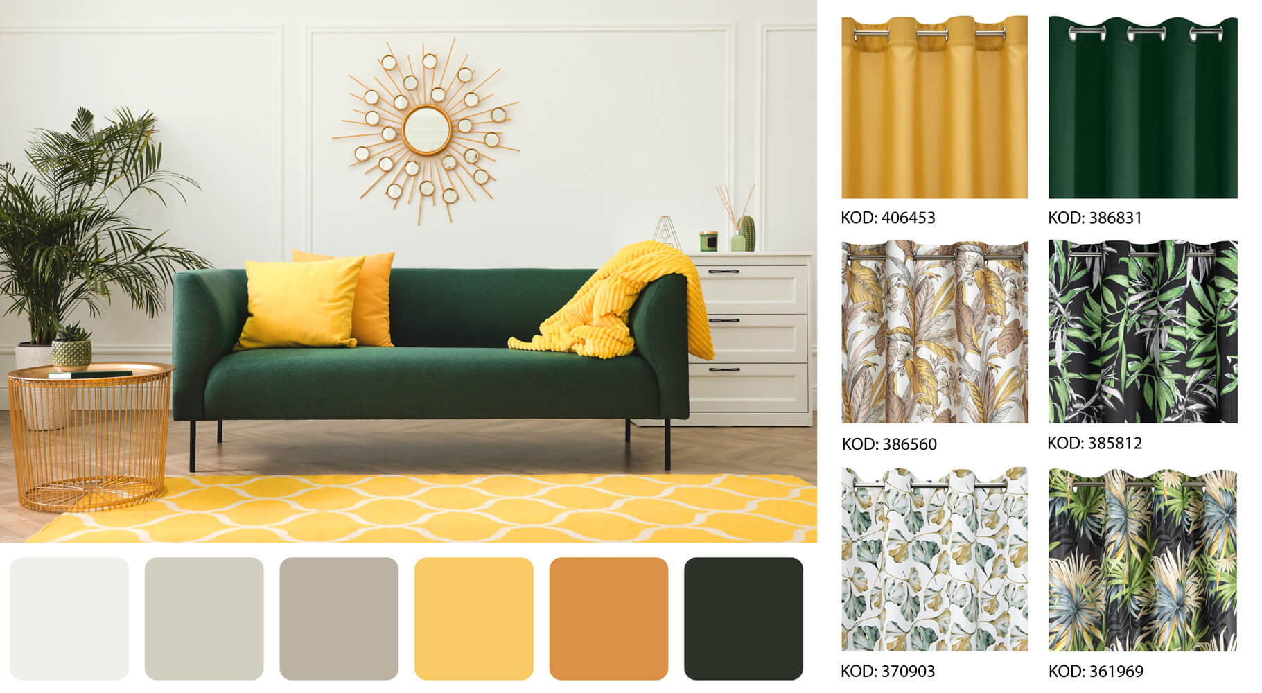 Jak dobrać zasłony do kanapy w salonie