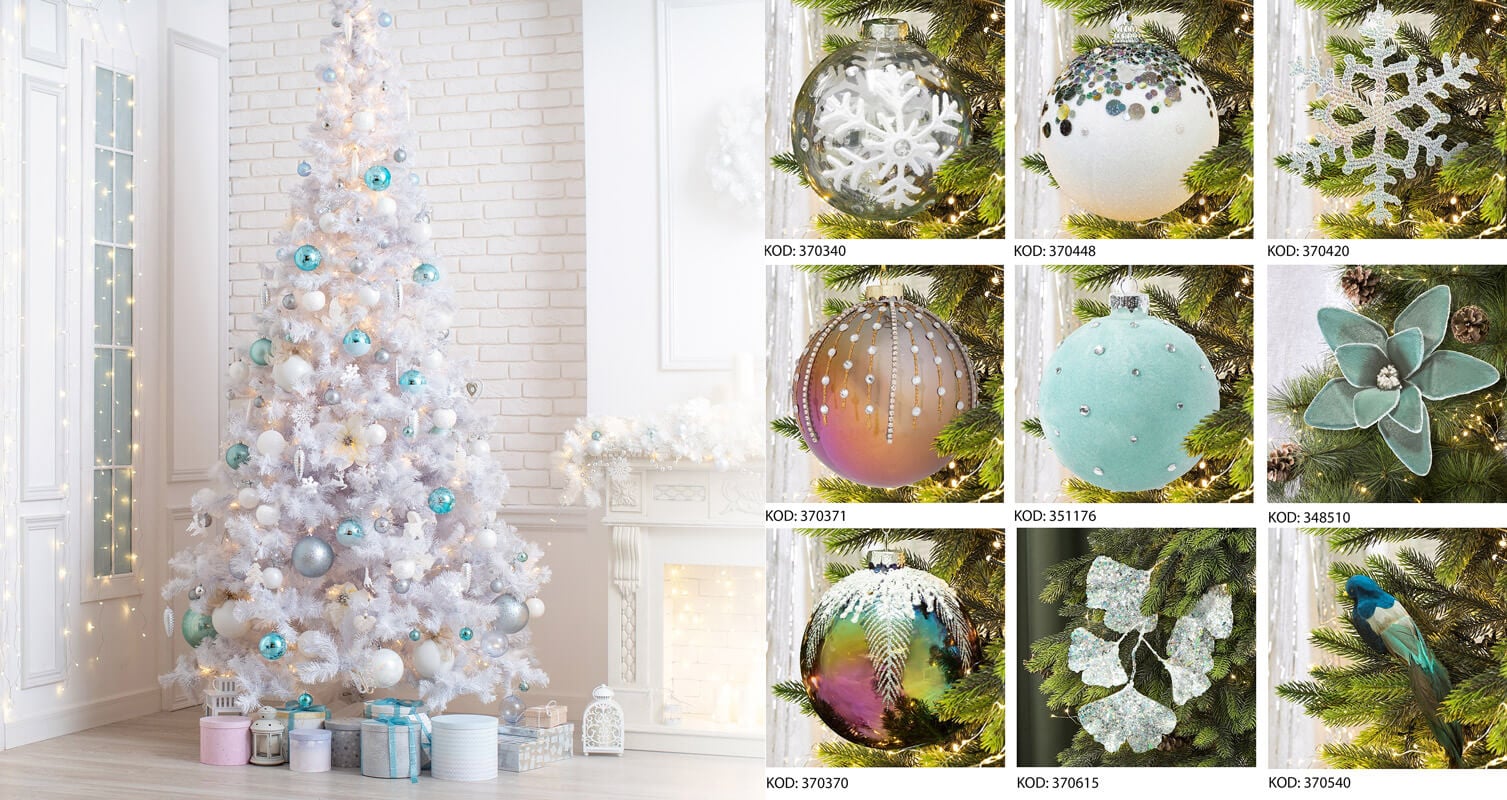 Jak udekorować białą choinkę