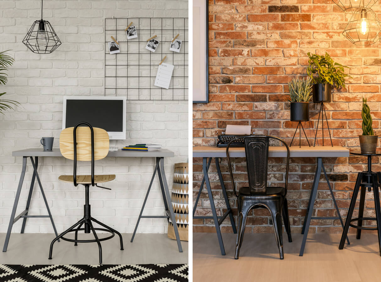 co pasuje do ceglanej ściany