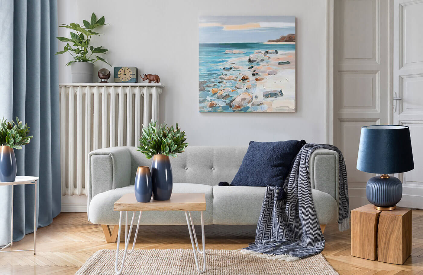 biało szary salon jakie dodatki