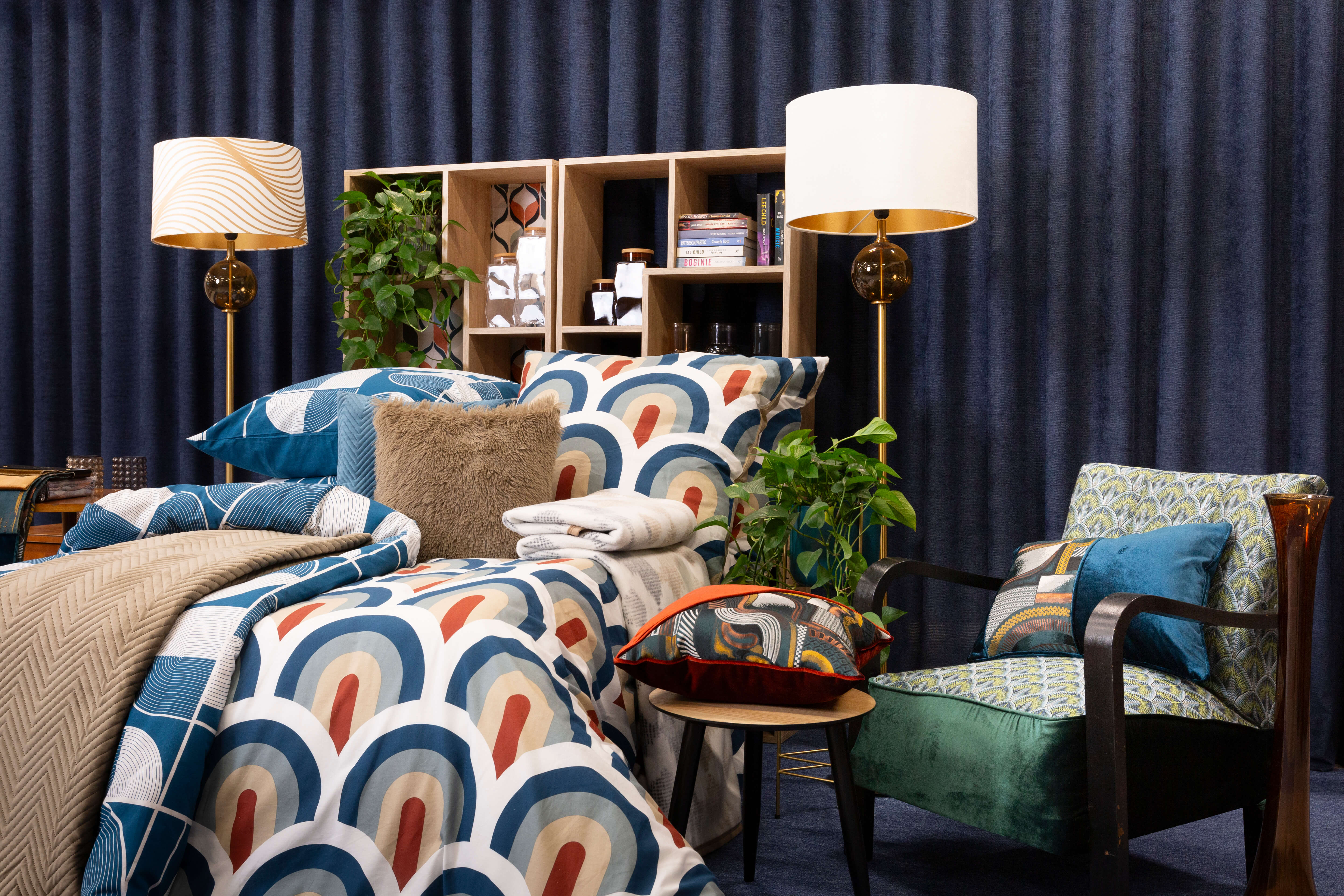 dodatki do sypialni w stylu retro