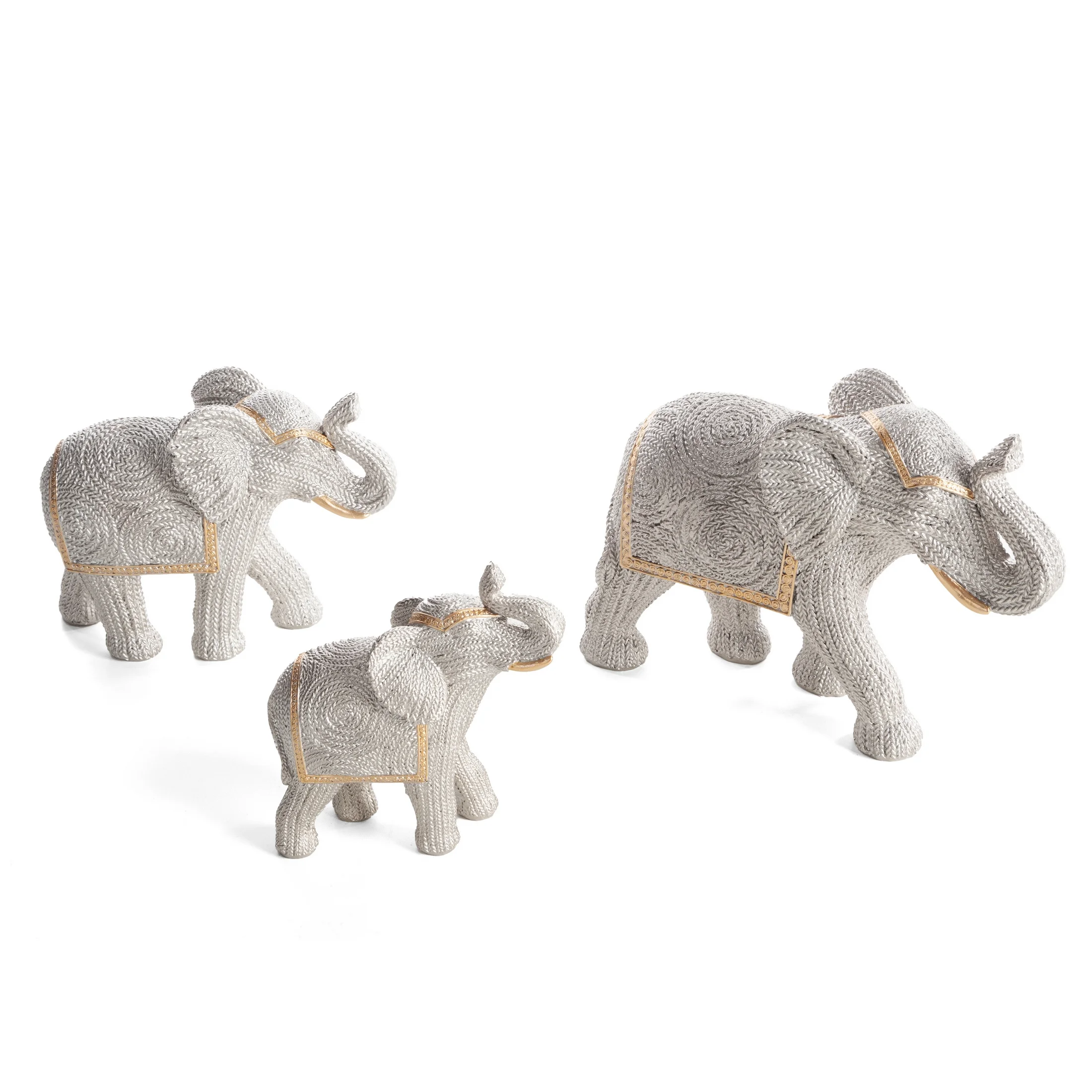 Figurka srebrna słoń 21x8x16 cm VALERI