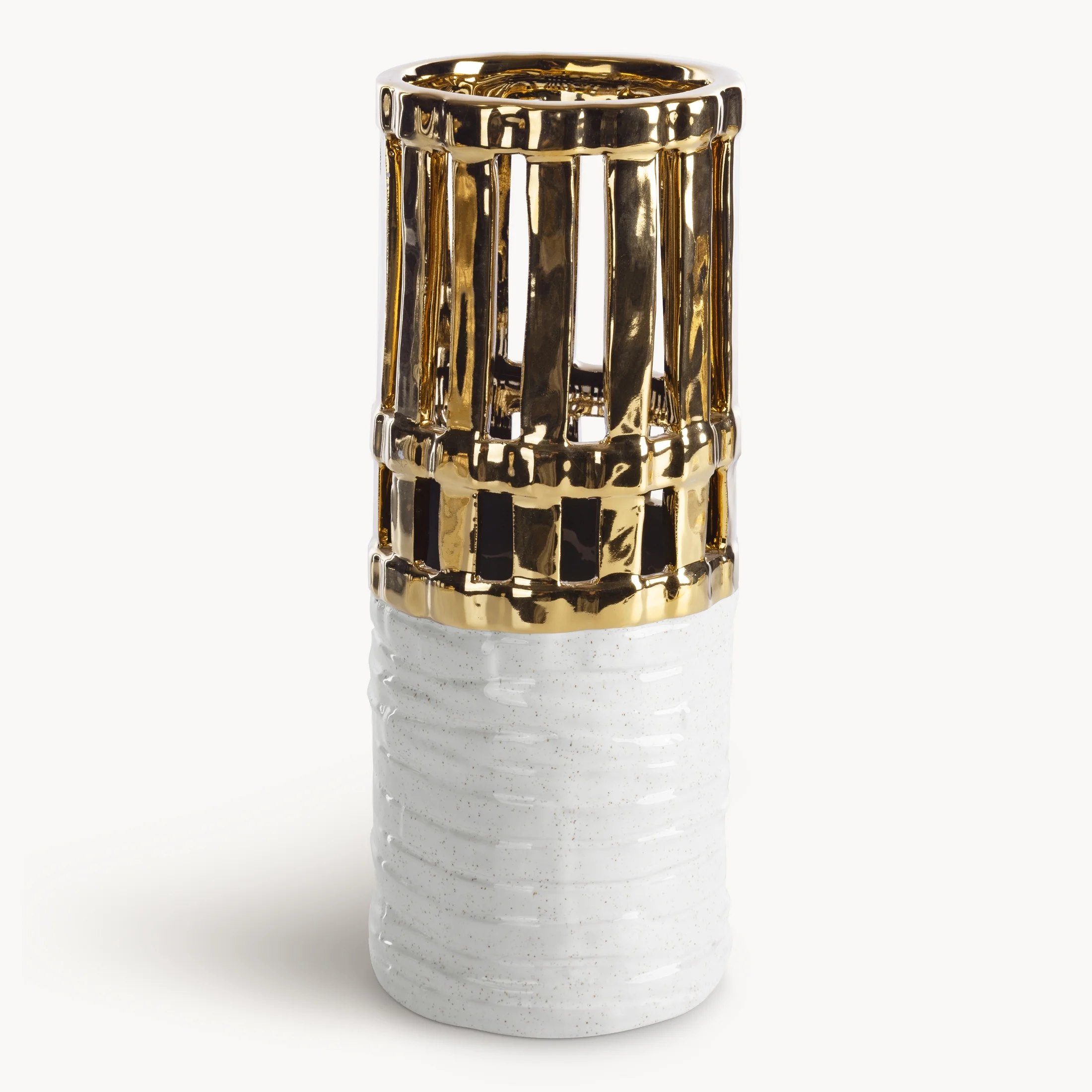 Wazon dekoracyjny MAELA z ażurowym zdobieniem | eurofirany