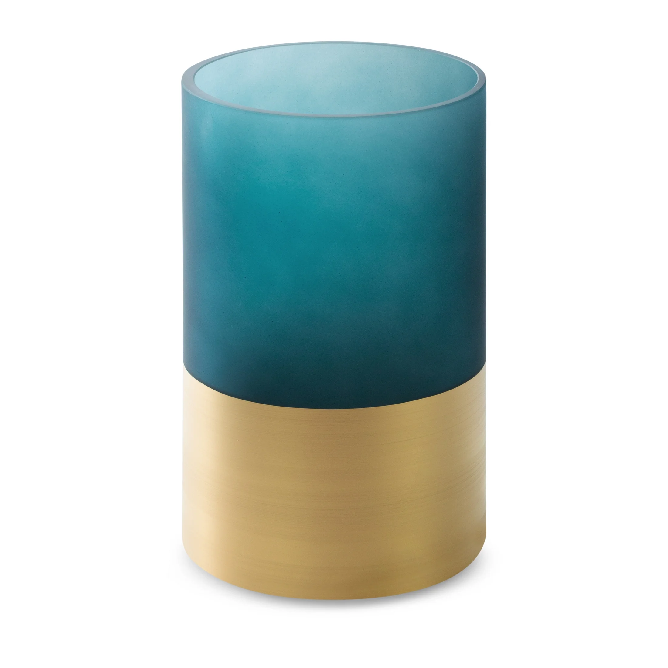 LIMITED COLLECTION Świecznik MUSA granatowo-złoty ze szkła artystycznego ENERGIA GRANATU | eurofirany