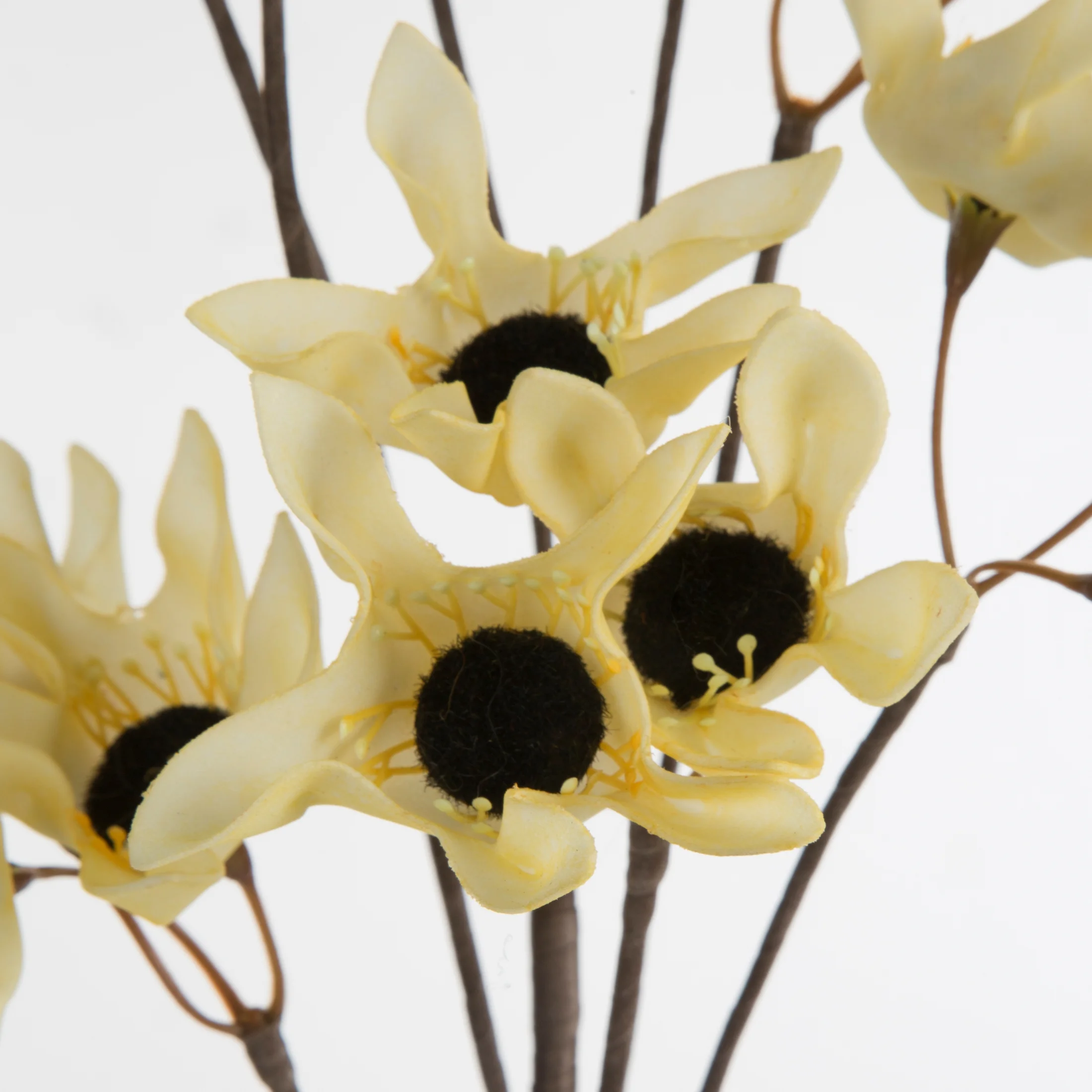 Kwiat sztuczny żółty z plastycznej pianki foamirian 79 cm