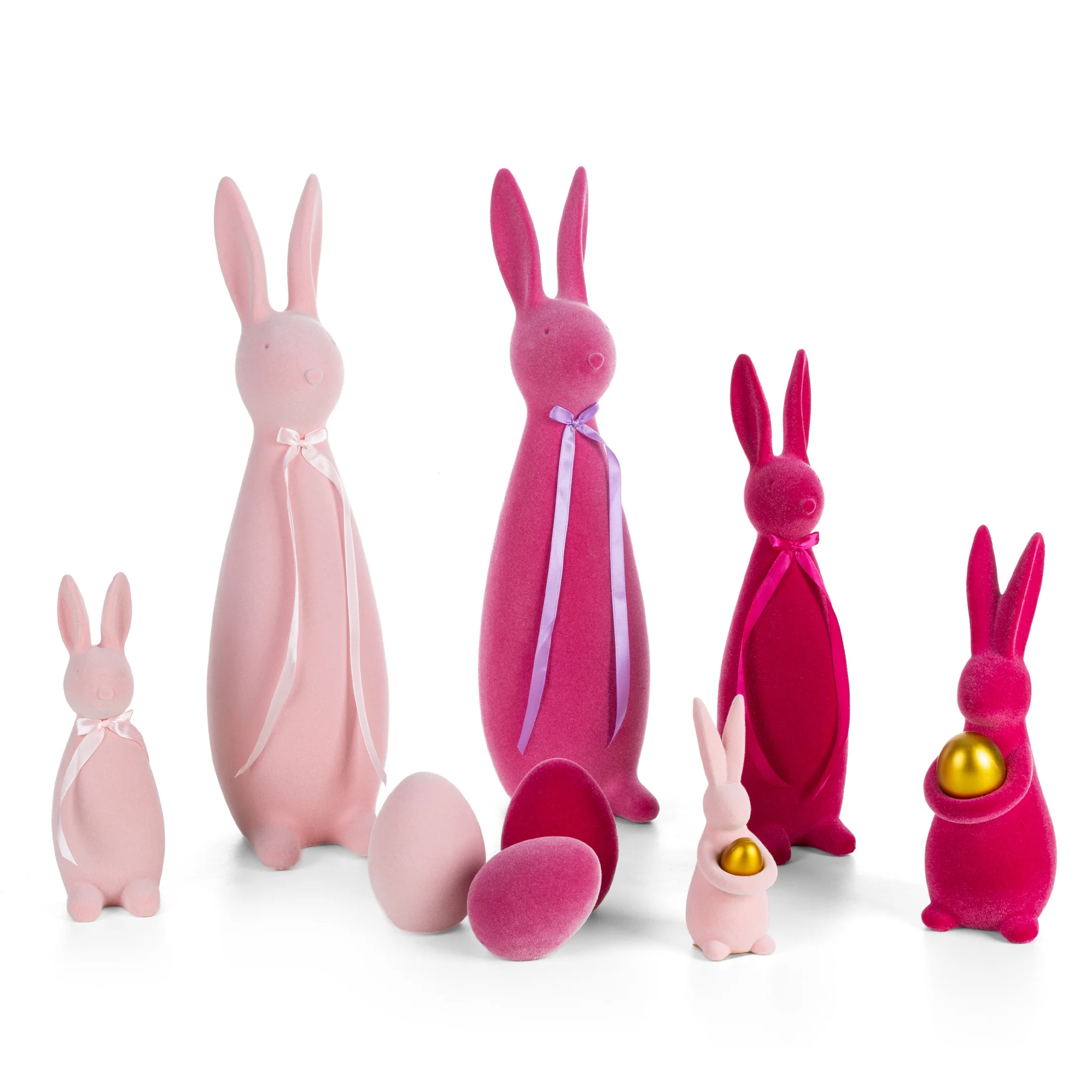 Wielkanocna figurka w kształcie jajka o strukturalnym meszkowym wykończeniu