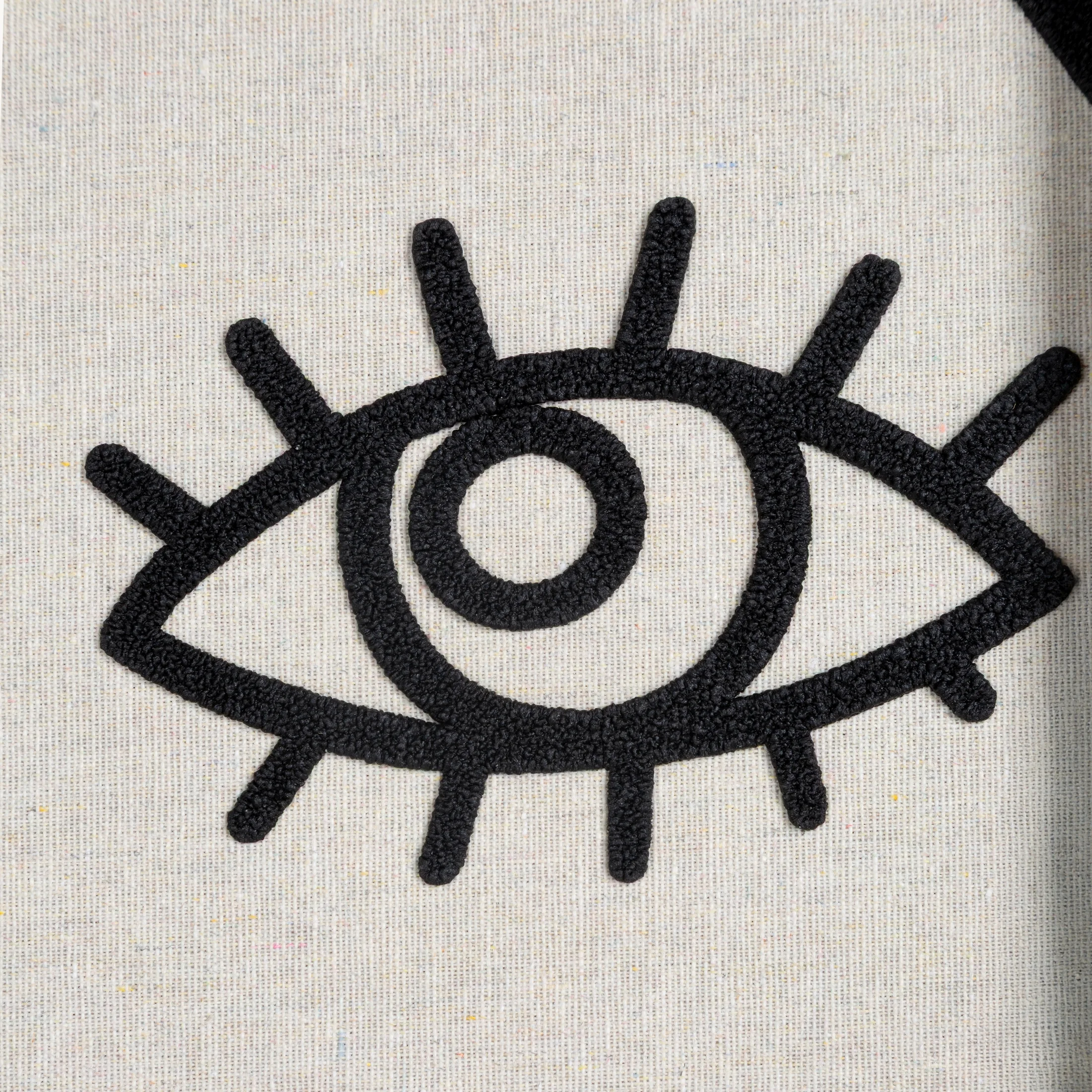 Obraz abstrakcja beżowo, czarny nadruk na płótnie wykończony ramką 50x70 cm