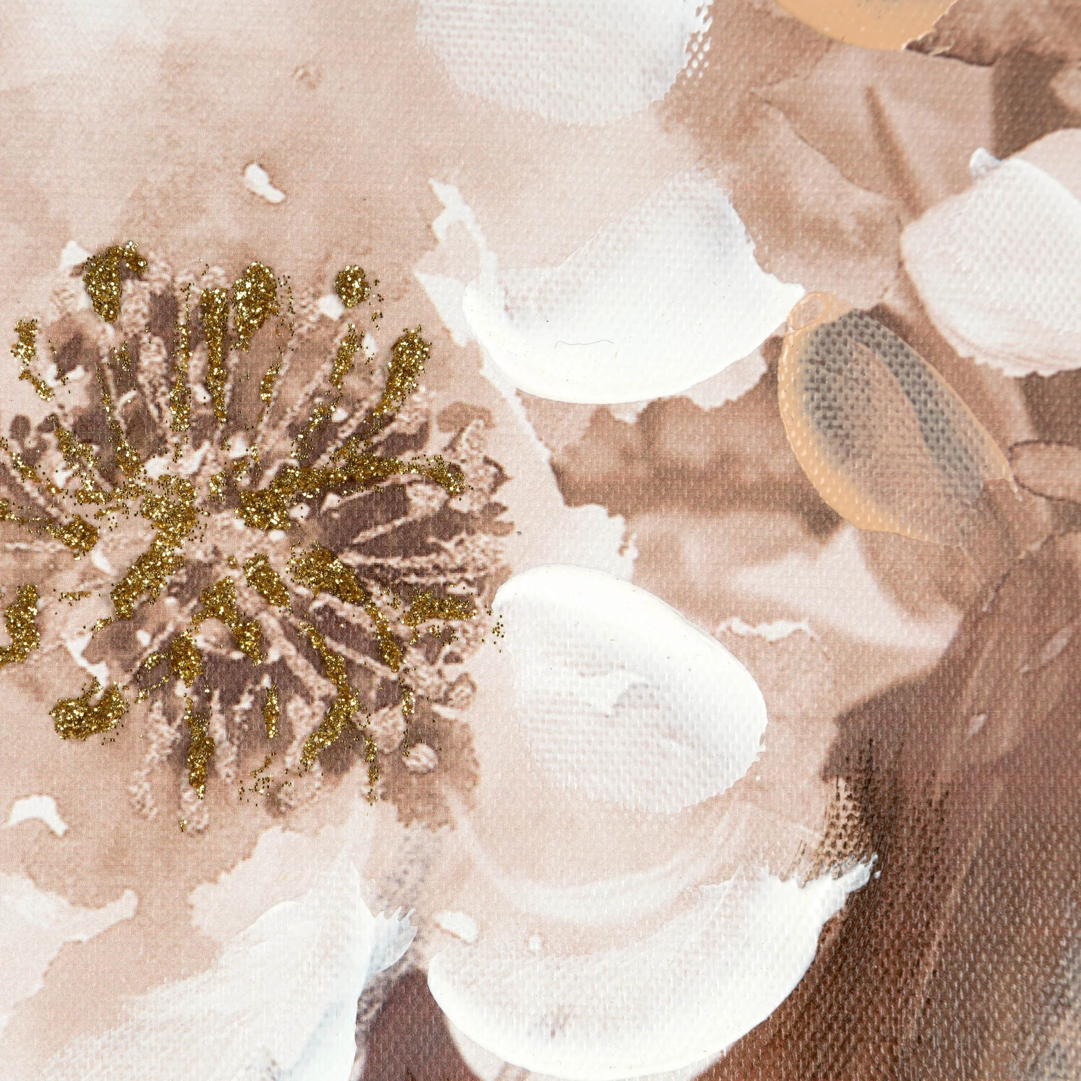 Obraz postaci beżowo, biały ręcznie malowany na płótnie 60x100 cm EMMA 1