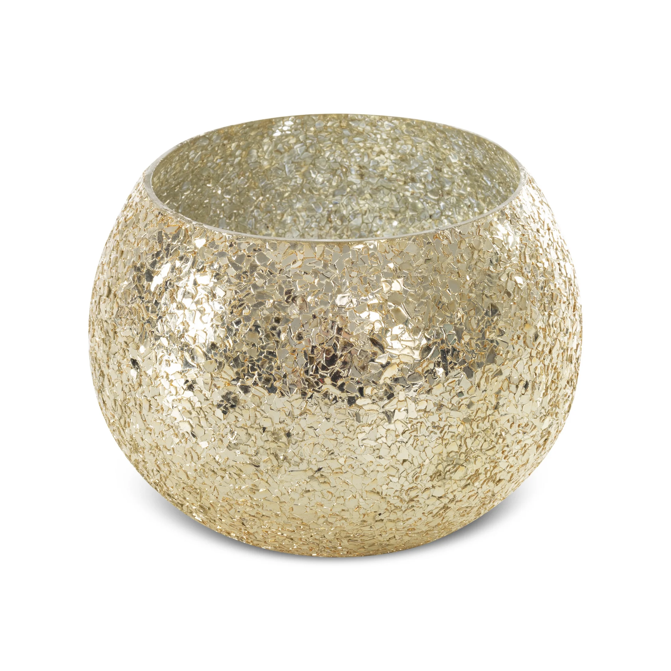 Osłona na donicę MELIA ze szkła artystycznego z efektem popękanego szła