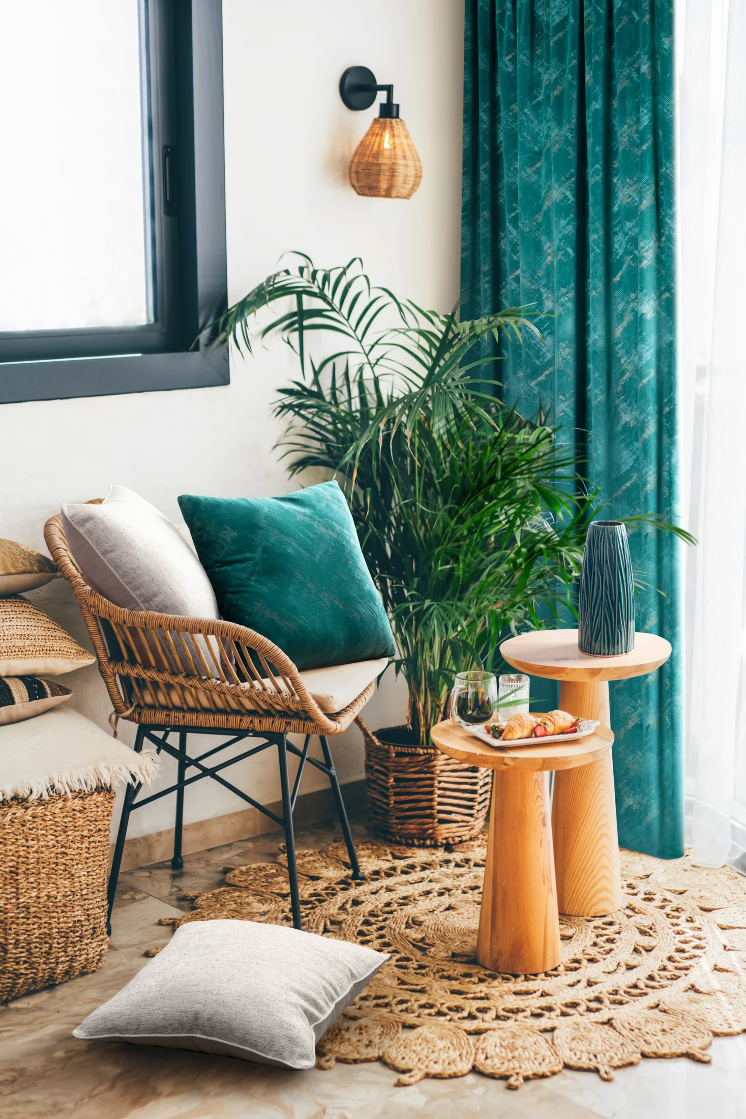 Poszewka na poduszkę 45x45 cm z szenilowego materiału kremowo, beżowa DEVI