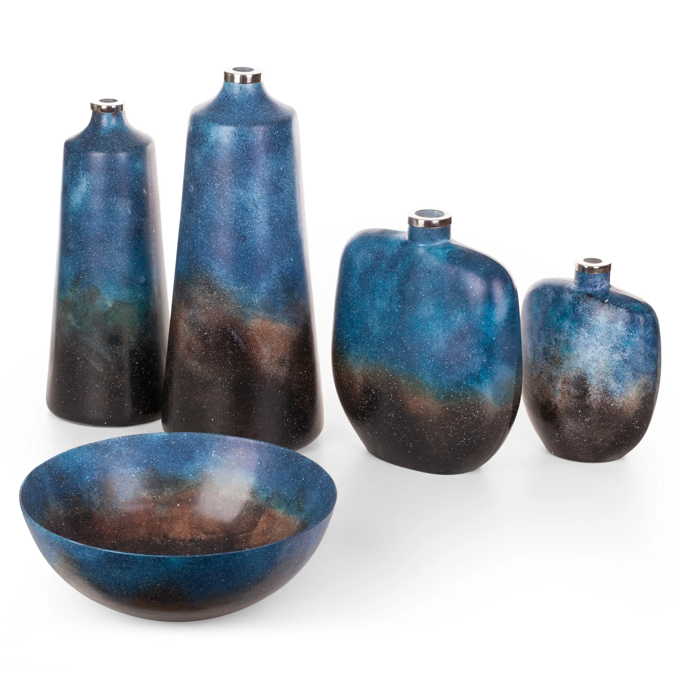 Wazon CAREN ze szkła artystycznego ręcznie malowany