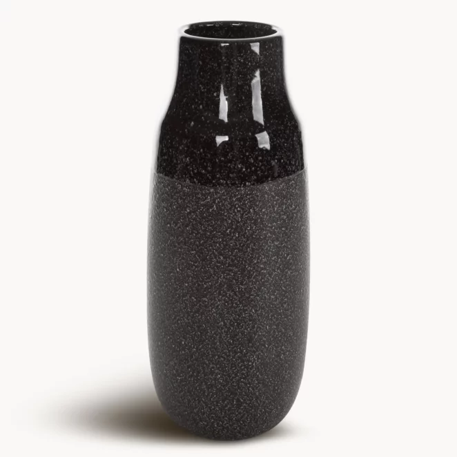 Wazon ceramiczny stalowy dekoracyjny średnica 15x36 cm MANDI