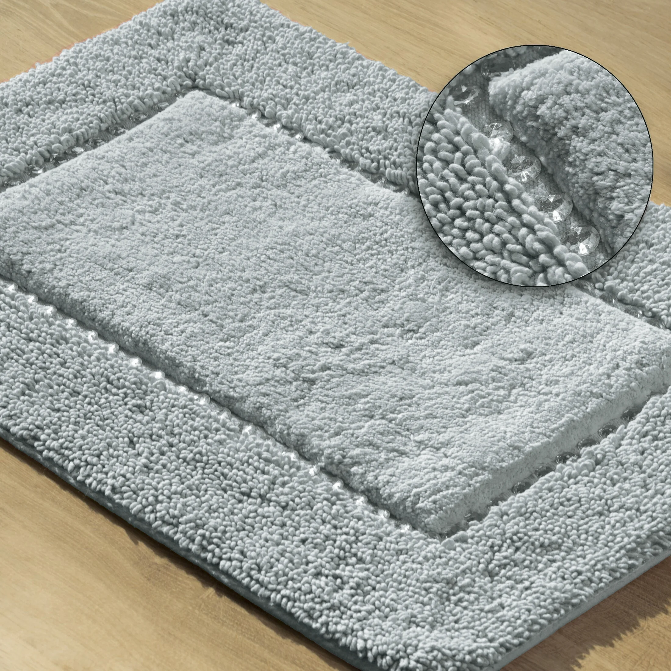 Dywanik łazienkowy bawełniany zdobiony kryształkami 50x70 cm CHIC