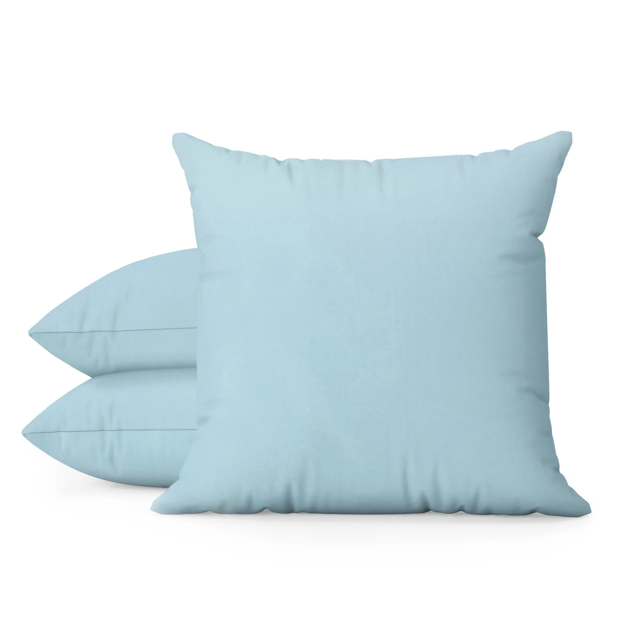 Poszewka na poduszkę 40x40 cm z satyny bawełnianej błękitna NOVA