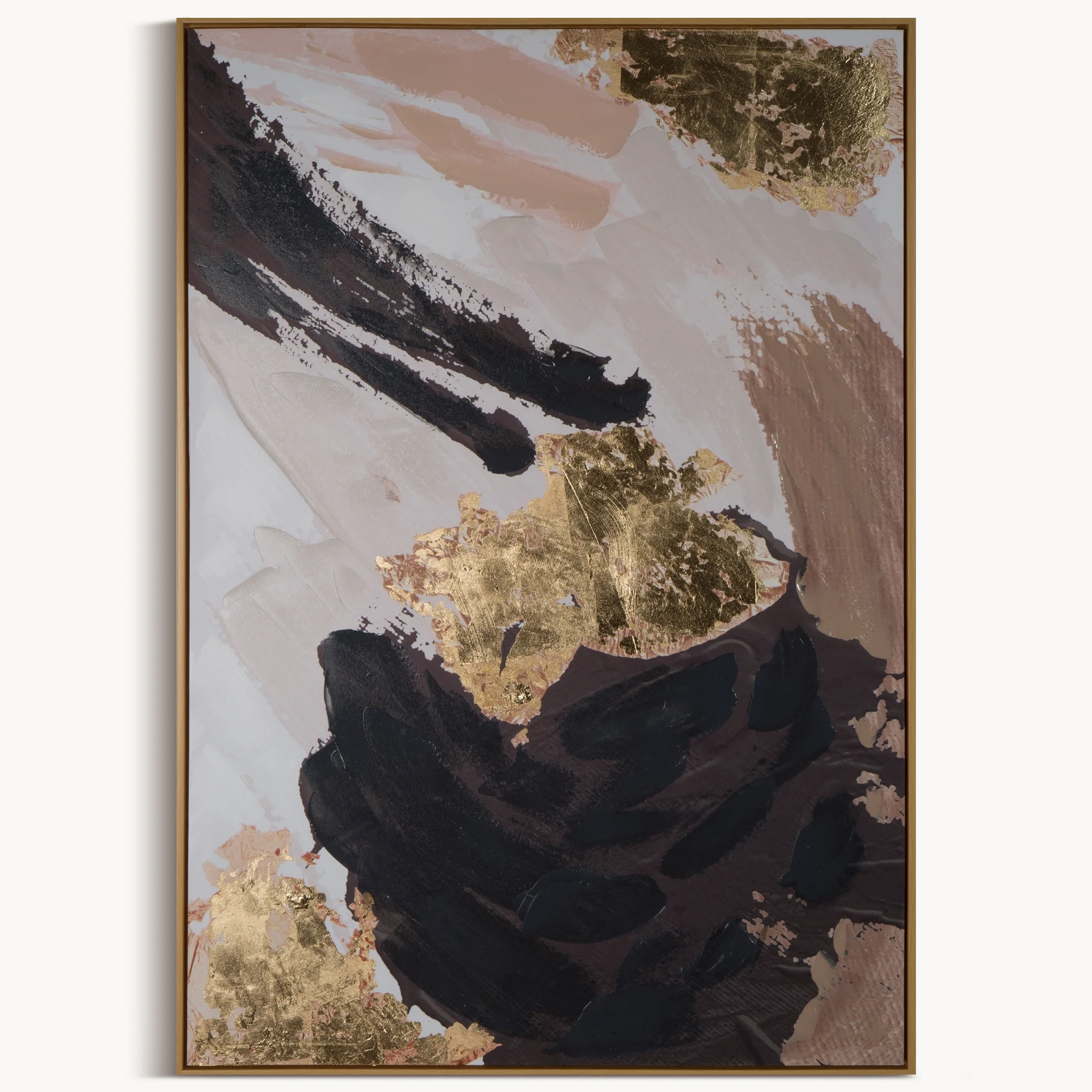 Obraz COLLAGE 3 abstrakcyjny, ręcznie malowany na płótnie obraz oprawiony w ramę | eurofirany