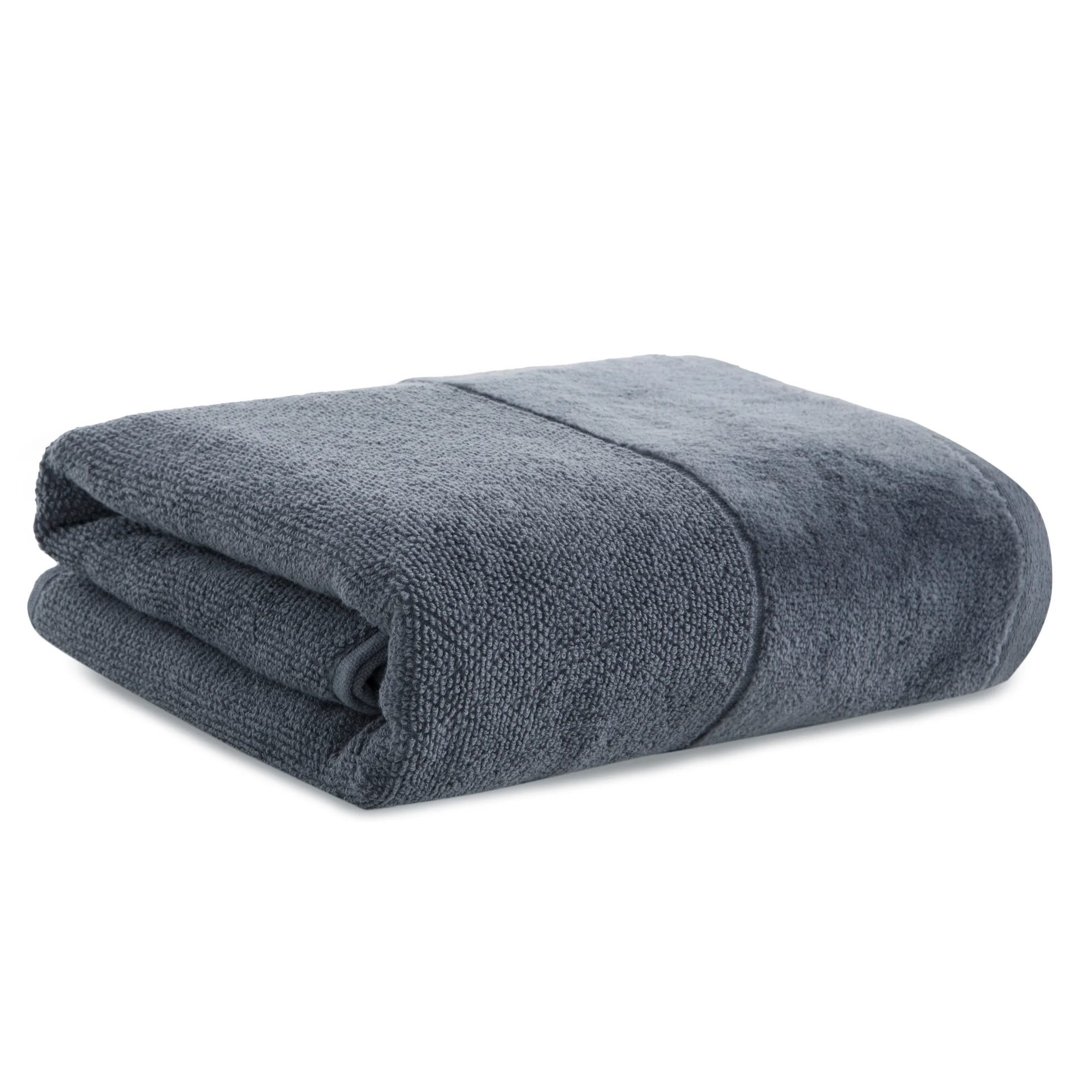 Ręcznik do rąk 30x50 cm bawełniany kolor stalowy zdobiony welwetową bordiurą 500 g/m2 FERO