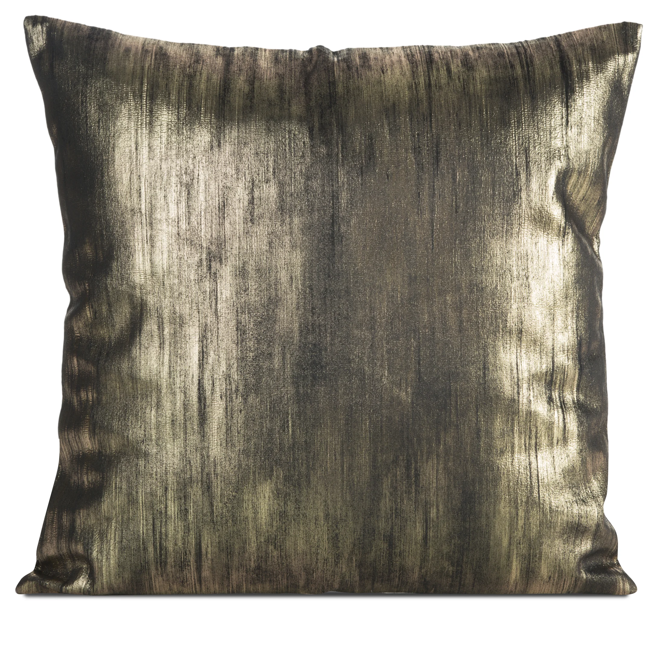 Poszewka na poduszkę 45x45 cm welwetowa czarno, złota zdobiona przecieranym nadrukiem EMILA | eurofirany