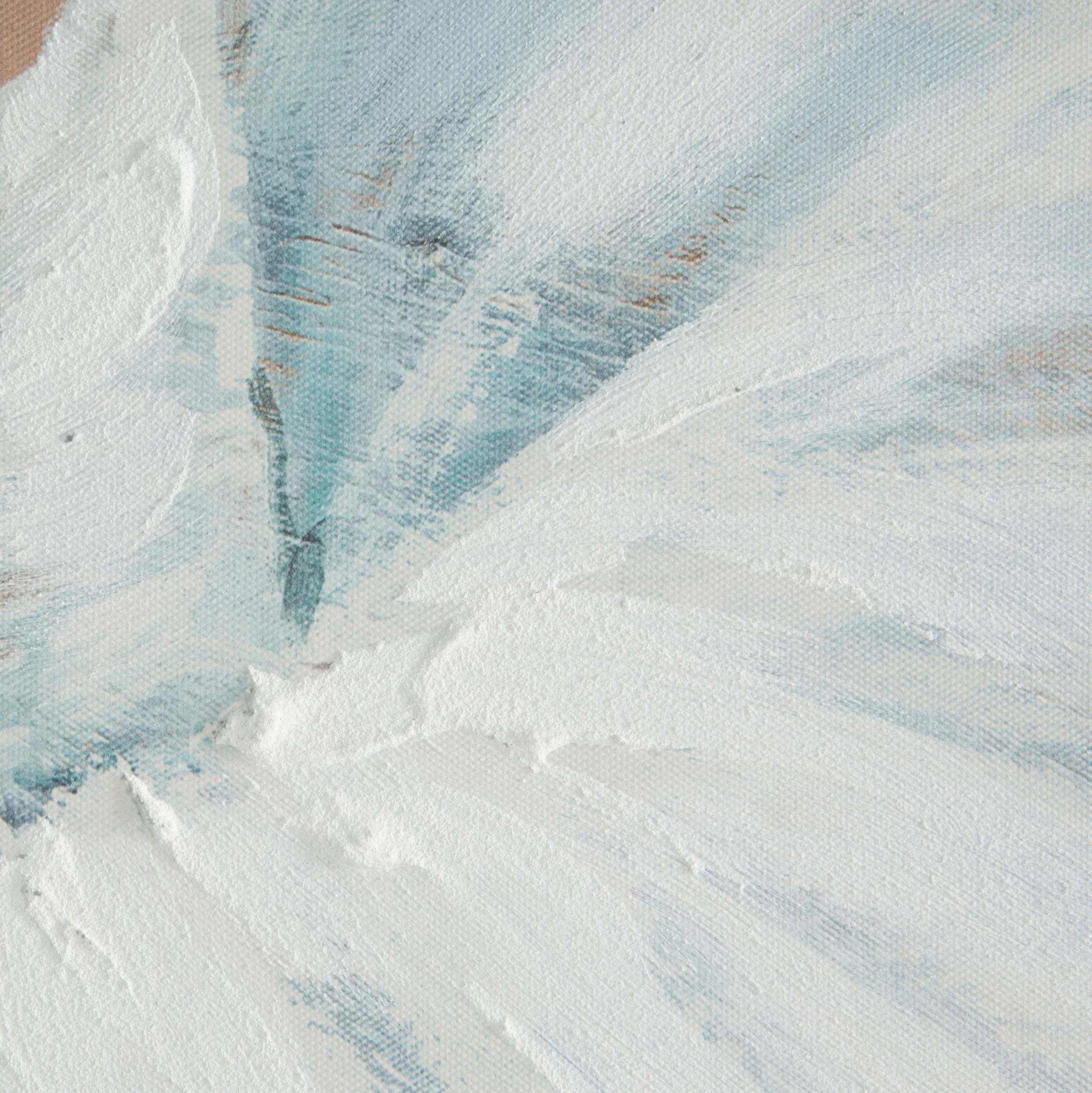 Obraz postaci błękitno, szary ręcznie malowany obraz na płótnie 120x80 cm