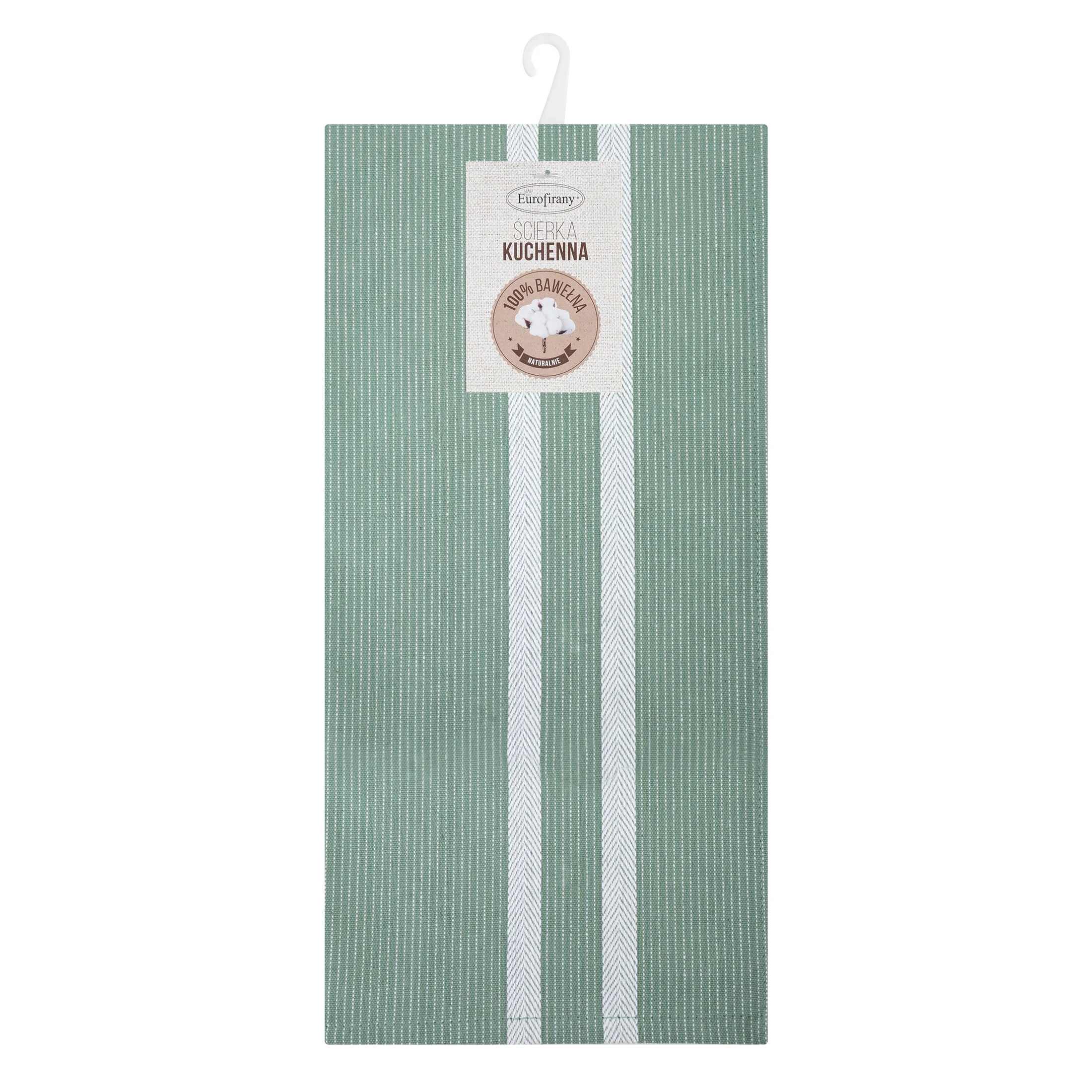 Ściereczka kuchenna 50x70 cm bawełniana kolor zielony 200 g/m2 OLIVIA