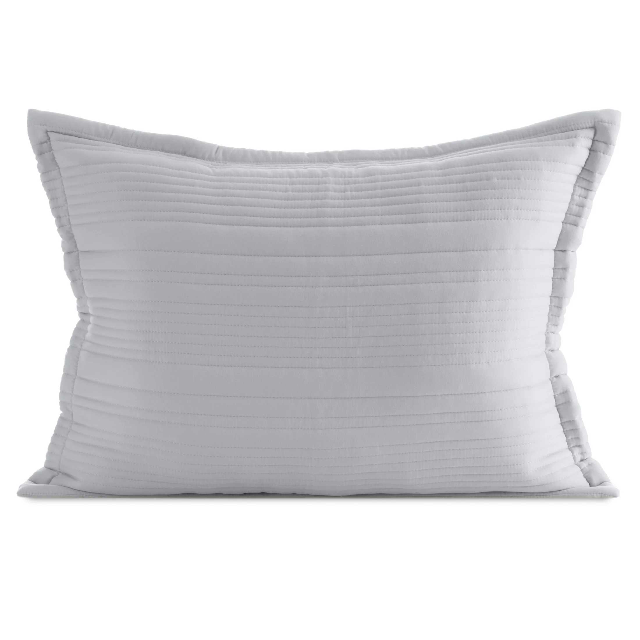 Poszewka na poduszkę 50x70 cm srebrna z wypukłym wzorem pikowana TARA Eurofirany Premium | eurofirany